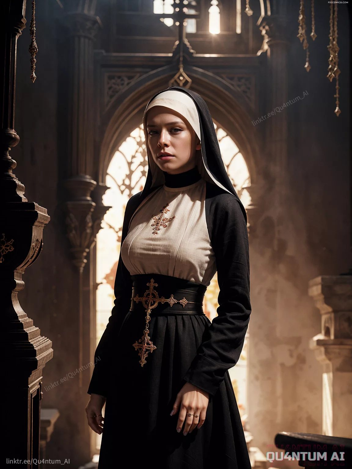 Emma Darcy Old Monastery Nun Cosplay Horror Dark Church House of the Dragon GOT QuantumAI FSIComics.com 24 - FSIComics Emma Darcy Old Monastery Nun Cosplay Horror Dark Church House of the Dragon GOT QuantumAI FSIComics.com 24 - FSIComics