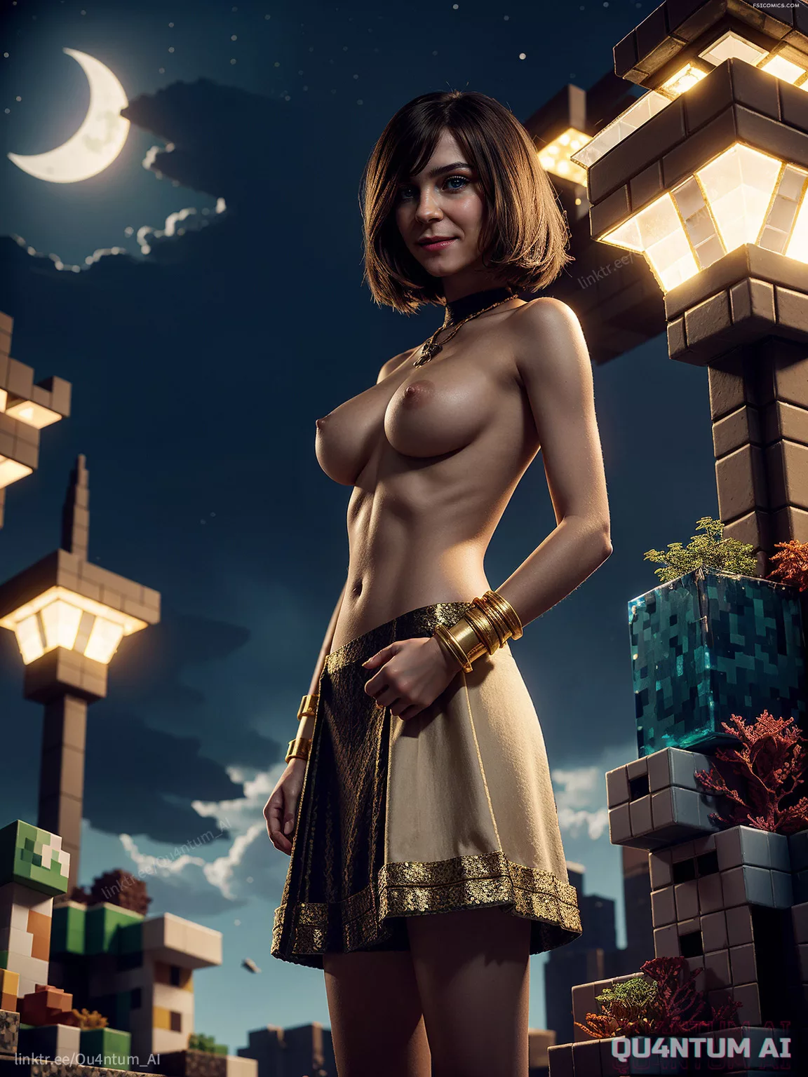 Emma Myers A Minecraft Movie Adventure Wednesday Game QuantumAI FSIComics.com 3 - FSIComics