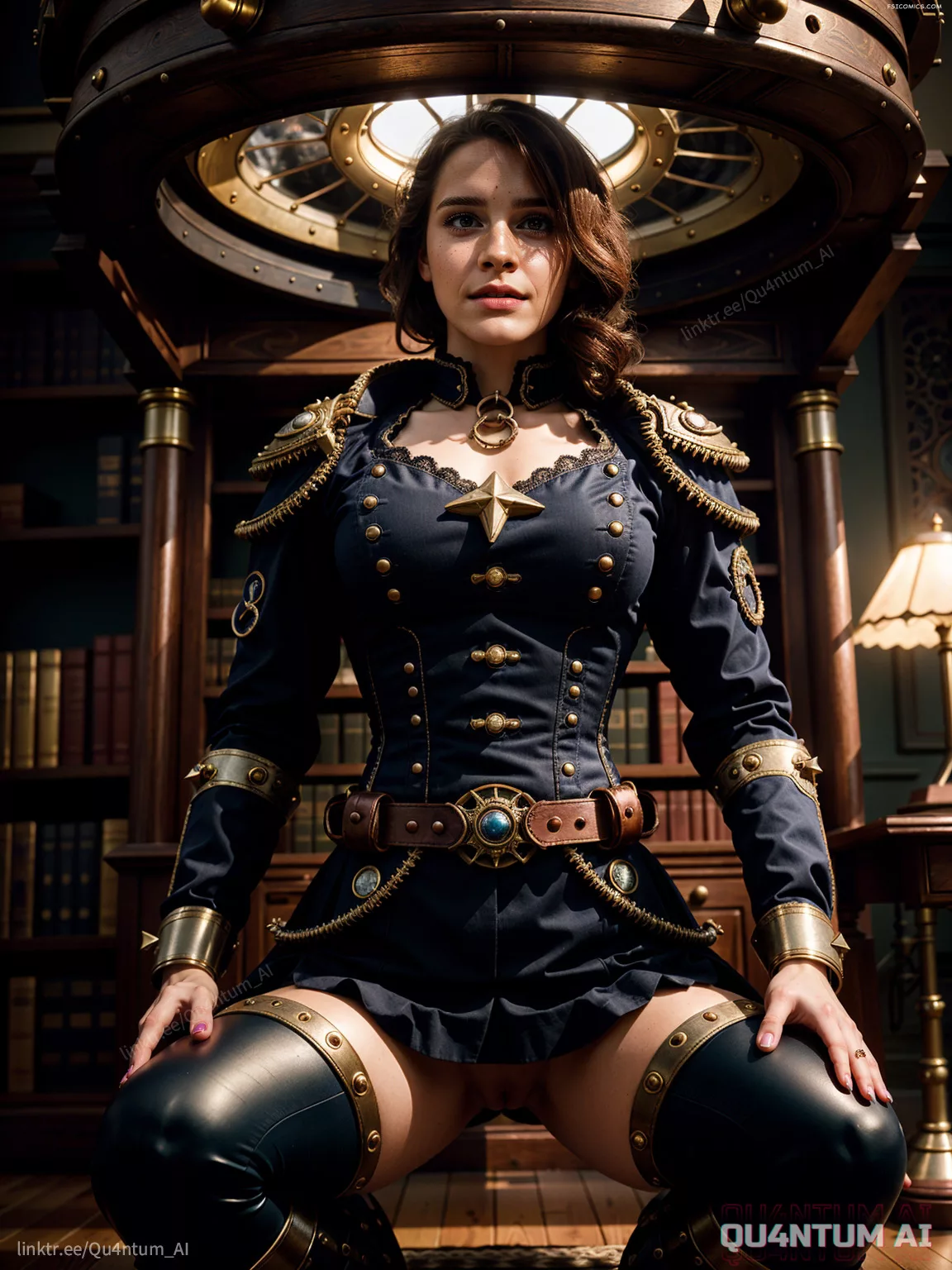 Emma Watson Captain Nemo Steampunk SciFi Vintage Hermione QuantumAI FSIComics.com 22 - FSIComics Emma Watson Captain Nemo Steampunk SciFi Vintage Hermione QuantumAI FSIComics.com 22 - FSIComics