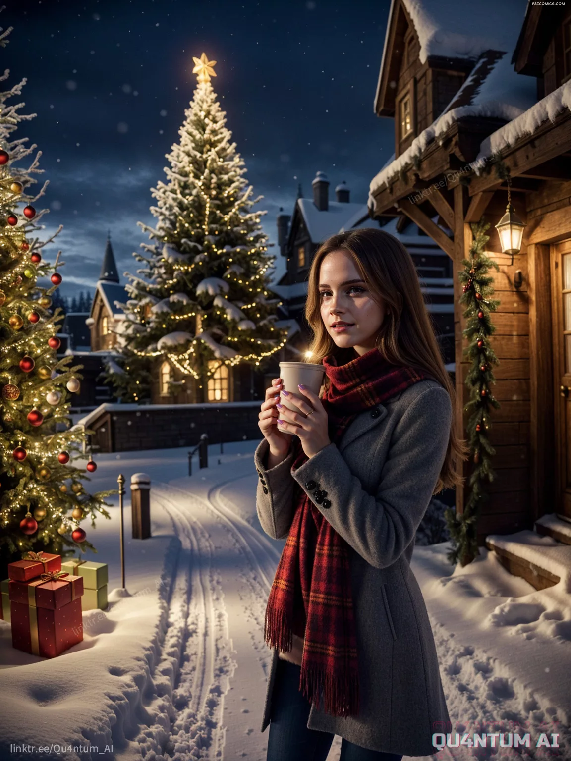 Emma Watson Hogwarts Christmas Harry Potter Hermione Granger Gryffindor QuantumAI FSIComics.com 23 - FSIComics Emma Watson Hogwarts Christmas Harry Potter Hermione Granger Gryffindor QuantumAI FSIComics.com 23 - FSIComics