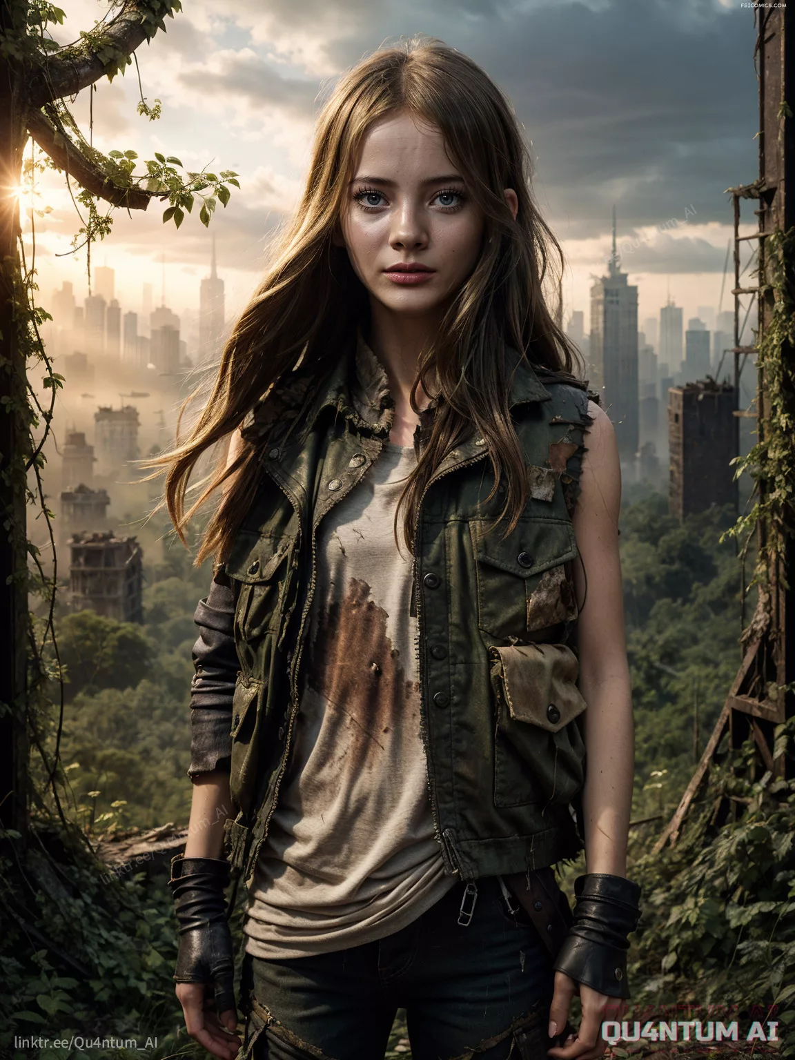 Freya Allan The Kingdom Of The Planet Of The Apes Ciri Mae The Witcher Netflix QuantumAI FSIComics.com 14 - FSIComics