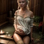 Freya Allan The Witcher Ciri Bath QuantumAI FSIComics.com 1 - FSIComics