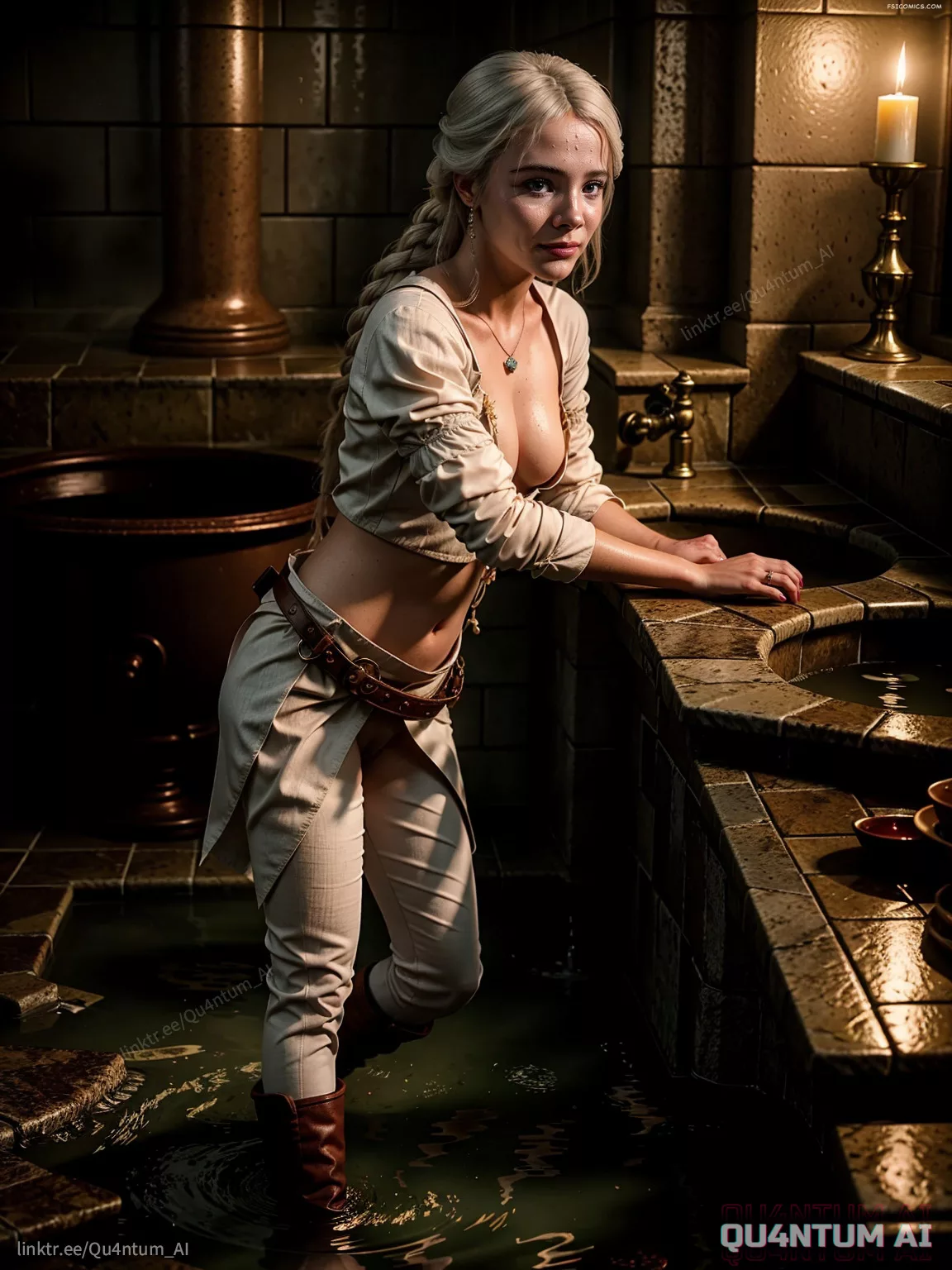 Freya Allan The Witcher Ciri Bath QuantumAI FSIComics.com 17 - FSIComics Freya Allan The Witcher Ciri Bath QuantumAI FSIComics.com 17 - FSIComics