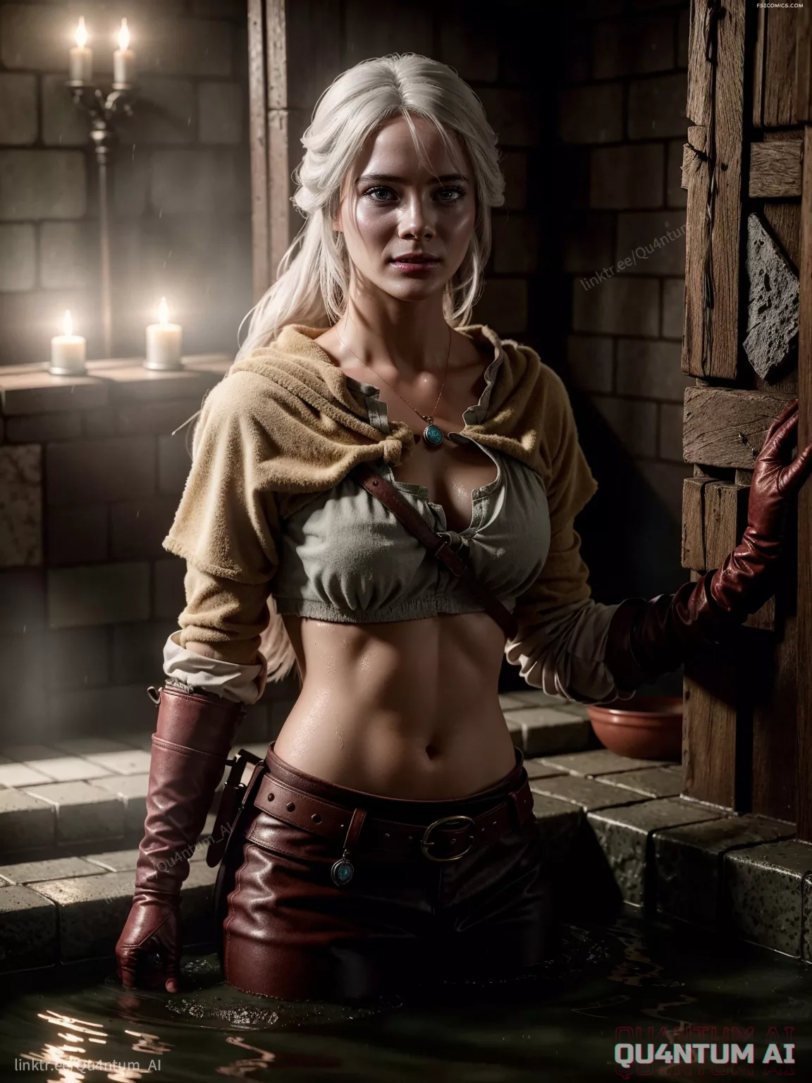 Freya Allan The Witcher Ciri Bath QuantumAI FSIComics.com 6 - FSIComics Freya Allan The Witcher Ciri Bath QuantumAI FSIComics.com 6 - FSIComics