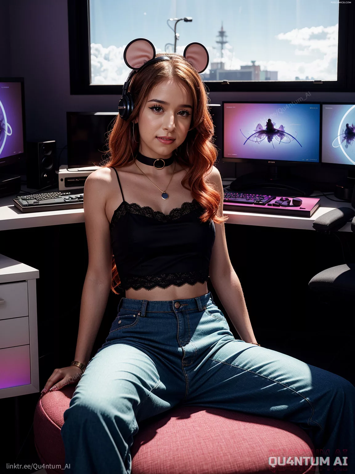Imane Poki Stream Live Twitch Gamming Gamer Girl QuantumAI FSIComics.com 17 - FSIComics Imane Poki Stream Live Twitch Gamming Gamer Girl QuantumAI FSIComics.com 17 - FSIComics