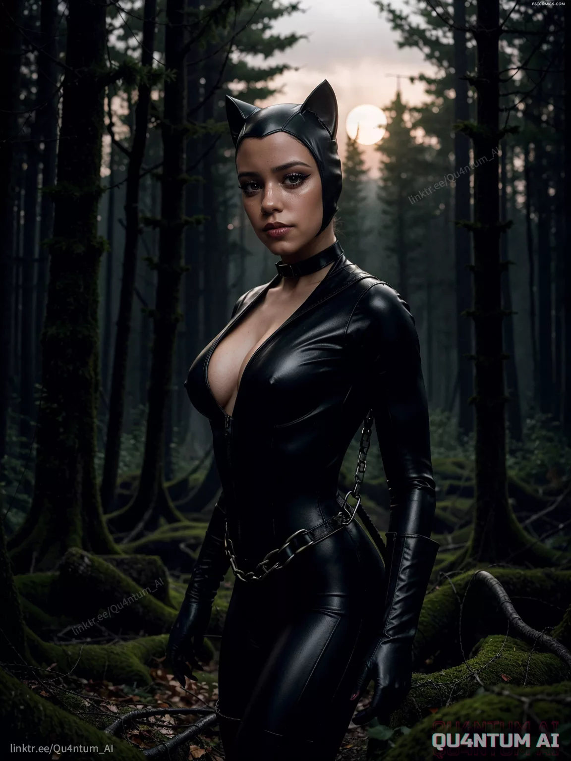 Jenna Ortega Catwoman Selina Kyle Batman Catsuit QuantumAI FSIComics.com 12 - FSIComics Jenna Ortega Catwoman Selina Kyle Batman Catsuit QuantumAI FSIComics.com 12 - FSIComics
