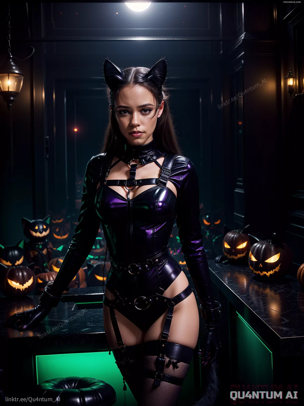 Jenna Ortega Catwoman Selina Kyle Batman Catsuit QuantumAI FSIComics.com 20 - FSIComics Jenna Ortega Catwoman Selina Kyle Batman Catsuit QuantumAI FSIComics.com 20 - FSIComics