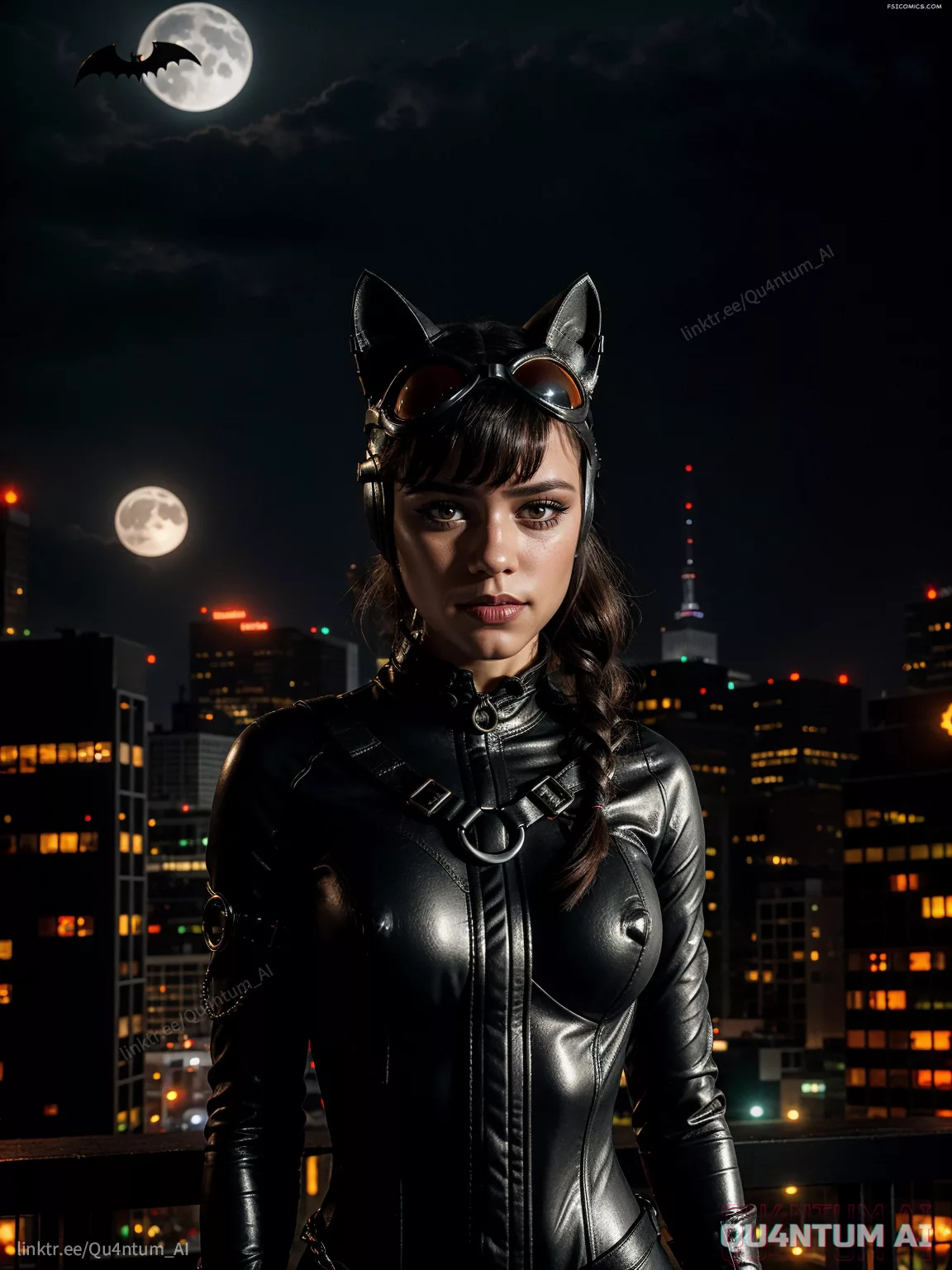 Jenna Ortega Catwoman Selina Kyle Batman Catsuit QuantumAI FSIComics.com 23 - FSIComics Jenna Ortega Catwoman Selina Kyle Batman Catsuit QuantumAI FSIComics.com 23 - FSIComics