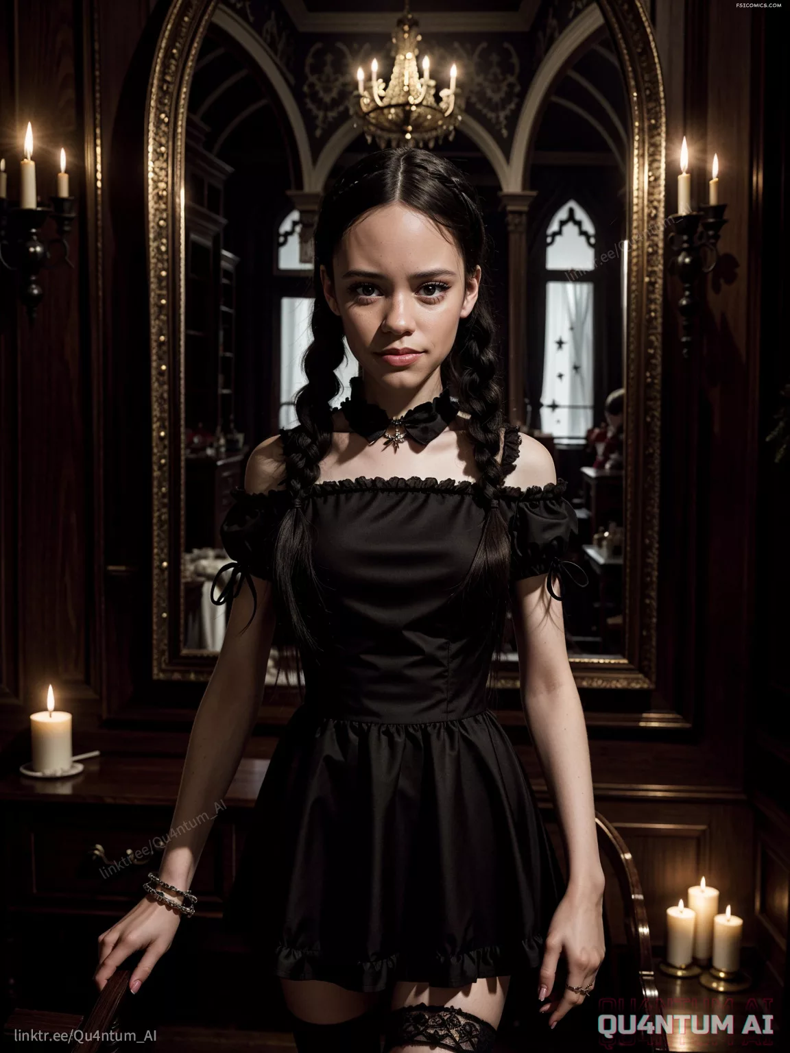 Jenna Ortega Wednesday Goth Christmas Addams Family Halloween Gothic QuantumAI FSIComics.com 11 - FSIComics Jenna Ortega Wednesday Goth Christmas Addams Family Halloween Gothic QuantumAI FSIComics.com 11 - FSIComics