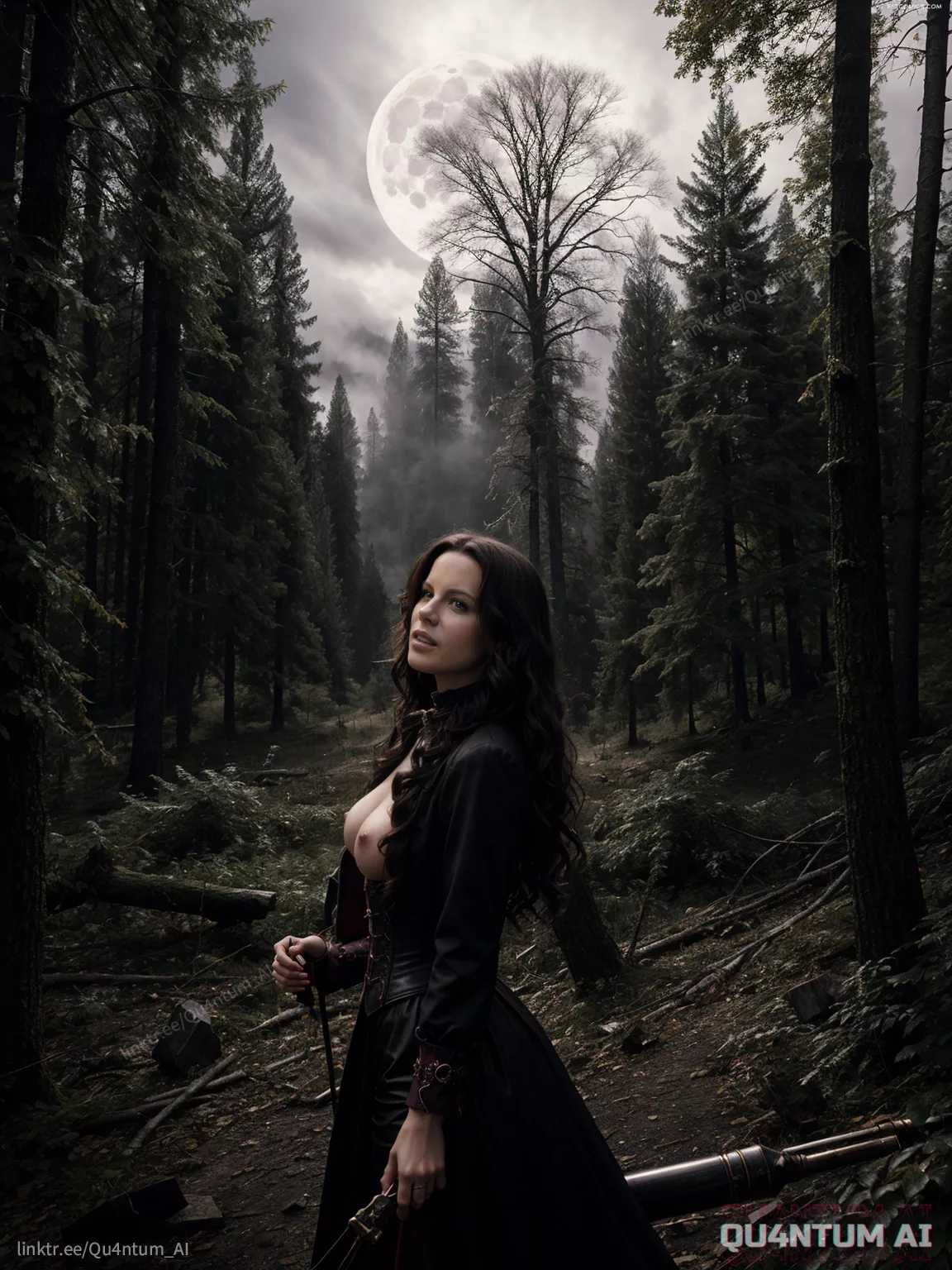 Kate Beckinsale Van Helsing Gothic Selene Underworld Total Recall Dark Fantasy QuantumAI FSIComics.com 19 - FSIComics