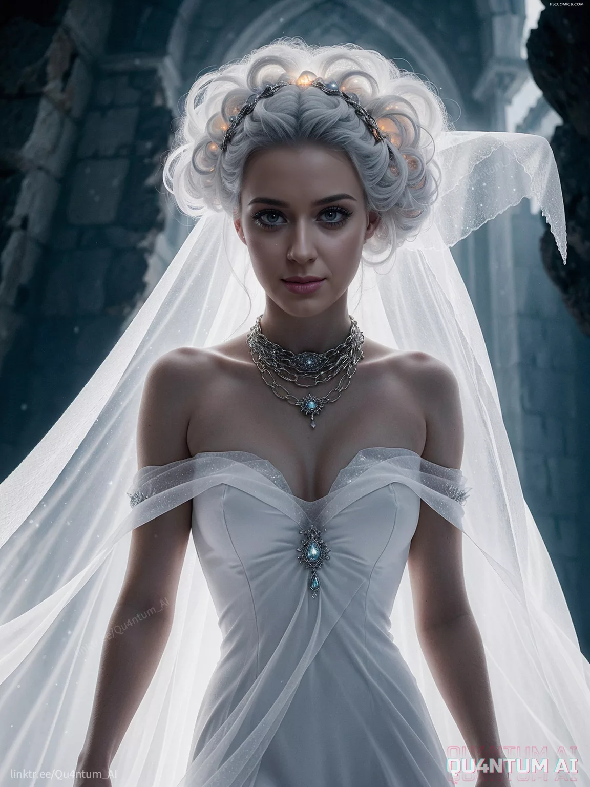 Katy Perry Ghost Haunting Tim Burton Style QuantumAI FSIComics.com 17 - FSIComics