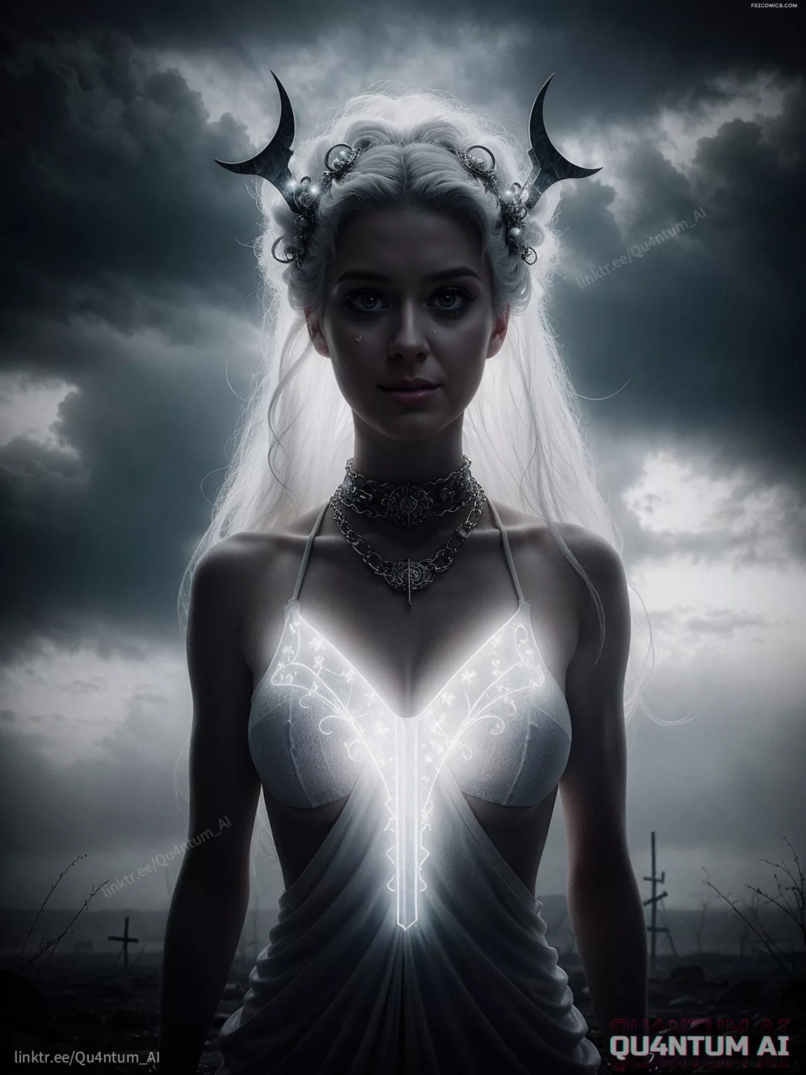 Katy Perry Ghost Haunting Tim Burton Style QuantumAI FSIComics.com 7 - FSIComics