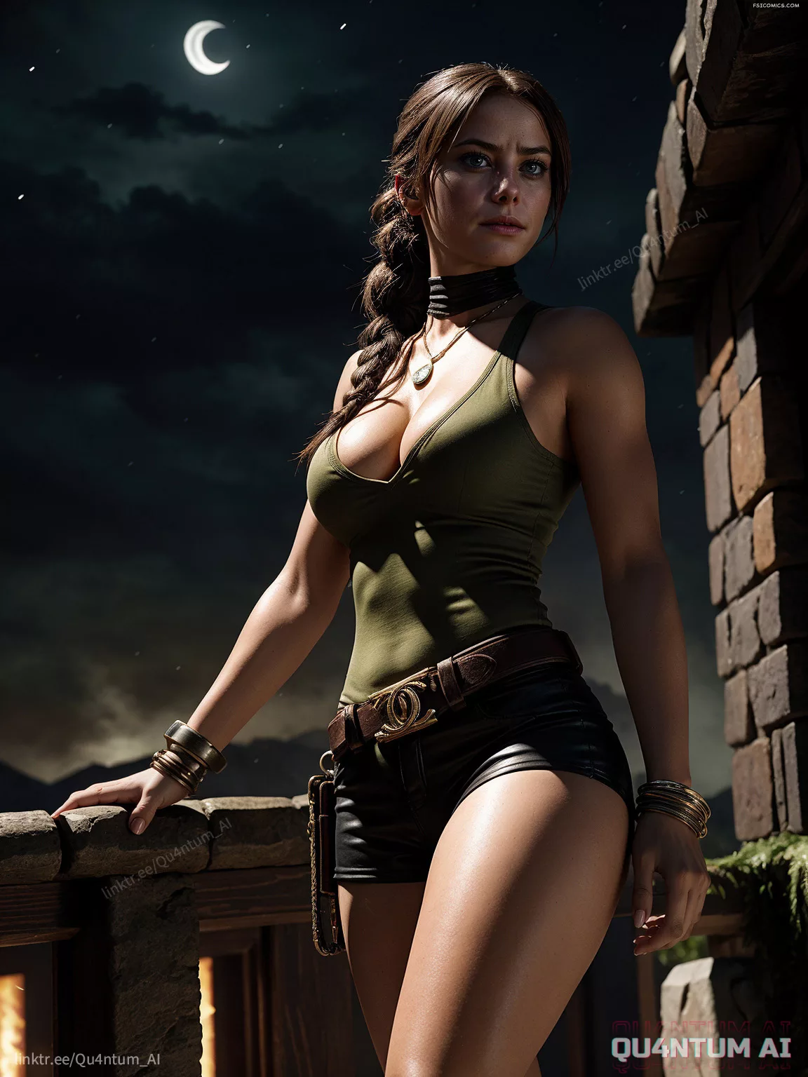 Kaya Scodelario Tomb Raider Lara Croft Lost City Ruins Adventure QuantumAI FSIComics.com 17 - FSIComics