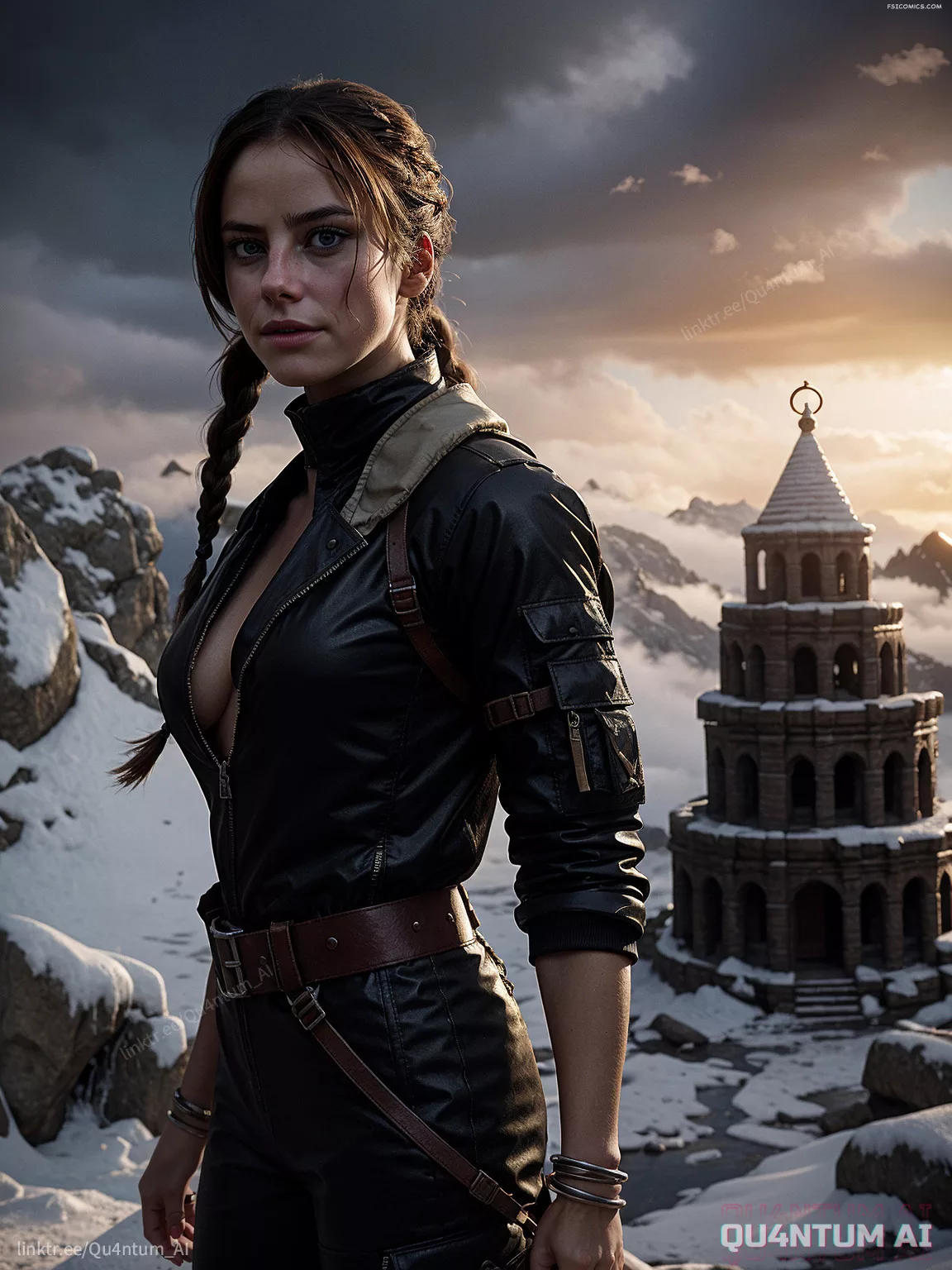 Kaya Scodelario Tomb Raider Lara Croft Lost City Ruins Adventure QuantumAI FSIComics.com 2 - FSIComics