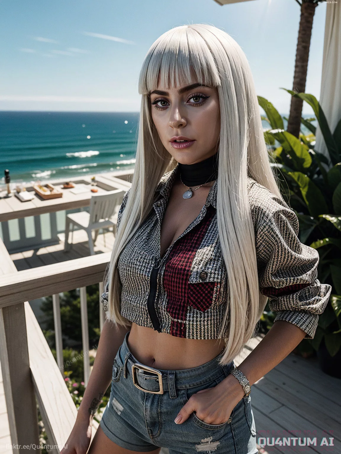 Lady Gaga Gypsy Mansion Malibu California Pop Singer Poker Face QuantumAI FSIComics.com 7 - FSIComics