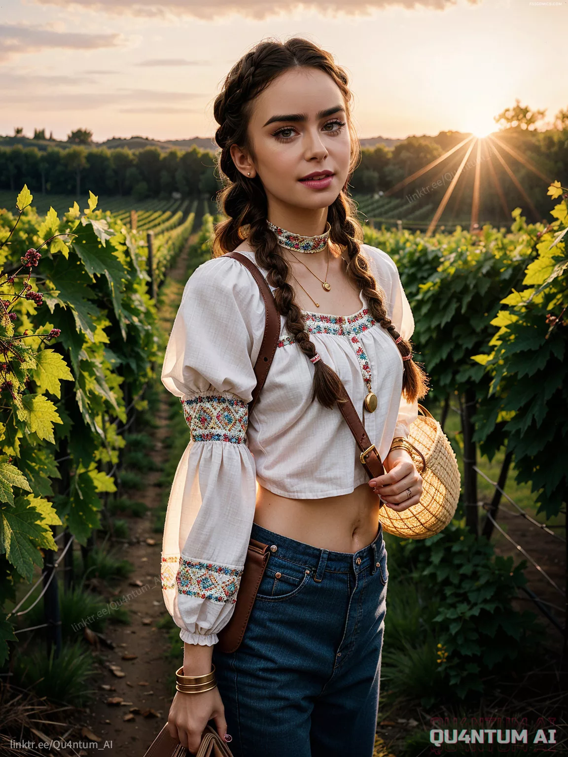 Lily Collins Under Tuscany Sun QuantumAI FSIComics.com 15 - FSIComics