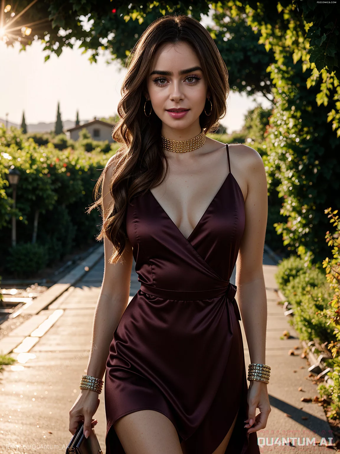 Lily Collins Under Tuscany Sun QuantumAI FSIComics.com 20 - FSIComics