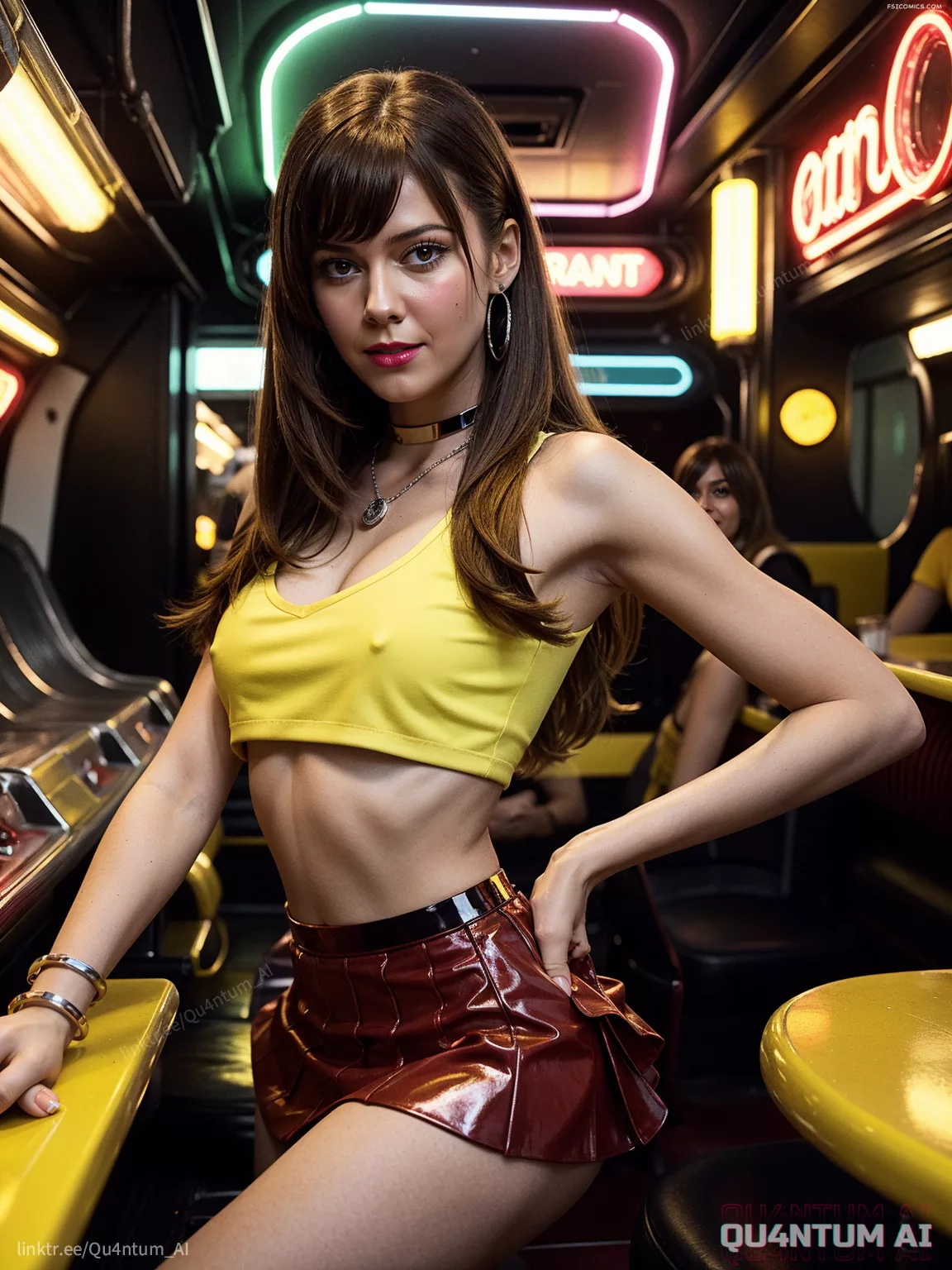 Mary Elizabeth Winstead Grindhouse Death Proof Retro Cheerleader QuantumAI FSIComics.com 23 00176 206720751 QuantumAI - FSIComics