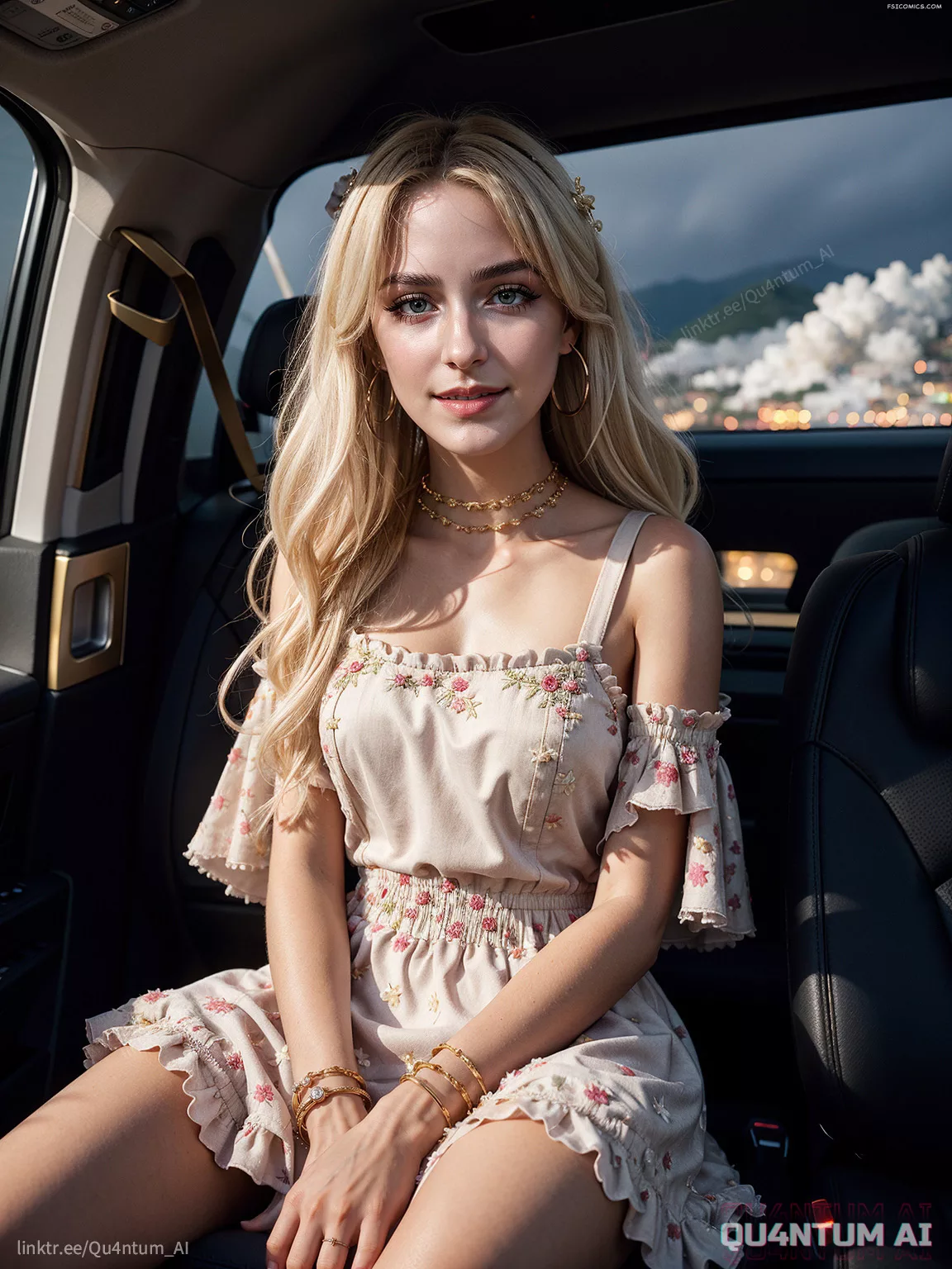 McKenna Grace - Lake Como Vacations Sundress Sunny Break – QuantumAI