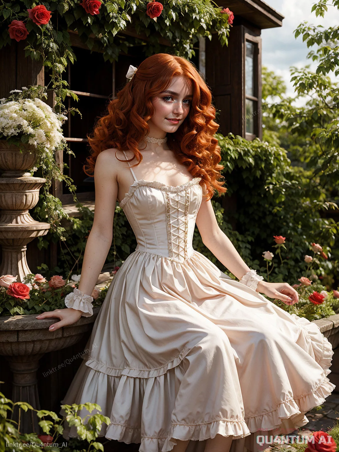 Mckenna Grace French Maid Uniform Costume Vintage Victorian QuantumAI FSIComics.com 05 00030 1285012764 QuantumAI - FSIComics