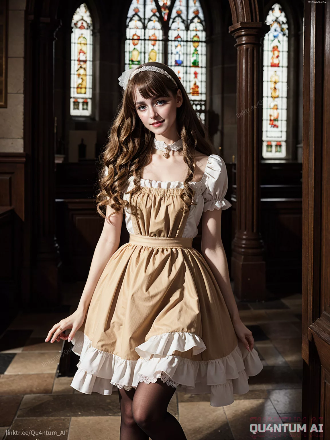Mckenna Grace French Maid Uniform Costume Vintage Victorian QuantumAI FSIComics.com 06 00040 1741989908 QuantumAI - FSIComics