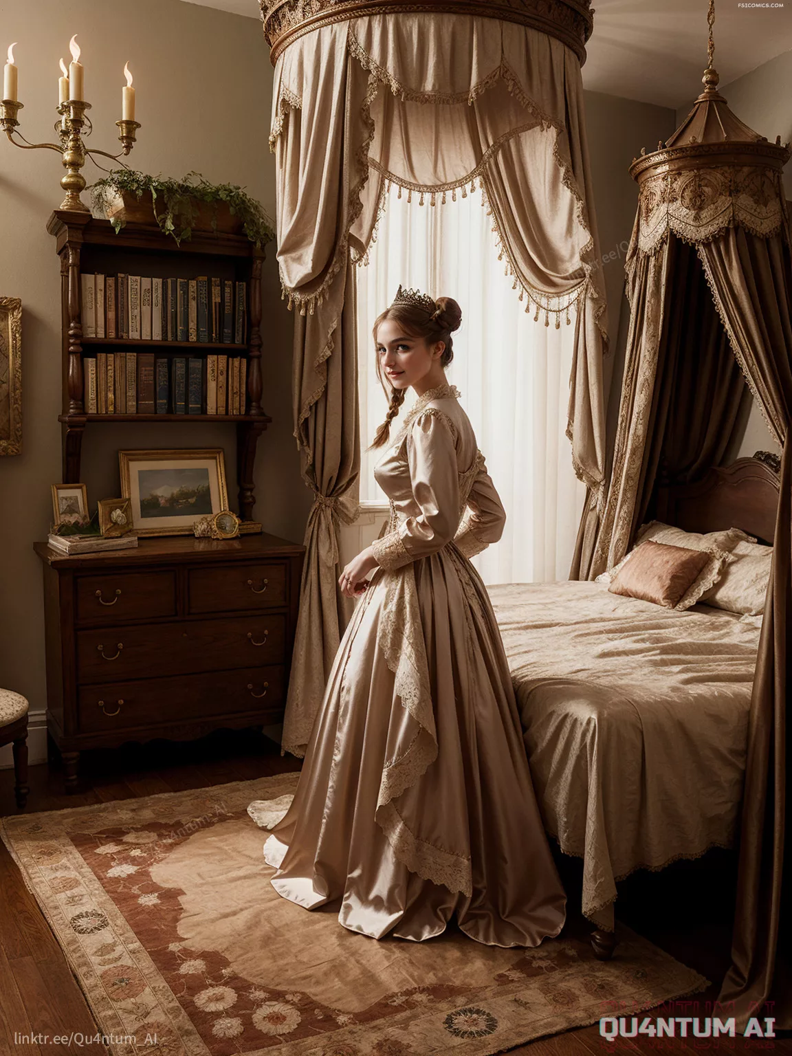 Mckenna Grace French Maid Uniform Costume Vintage Victorian QuantumAI FSIComics.com 13 00088 512806750 QuantumAI - FSIComics