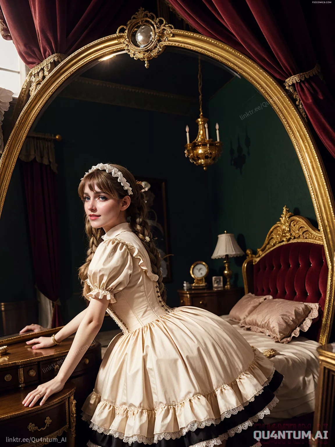 Mckenna Grace French Maid Uniform Costume Vintage Victorian QuantumAI FSIComics.com 14 00103 1765097318 QuantumAI - FSIComics
