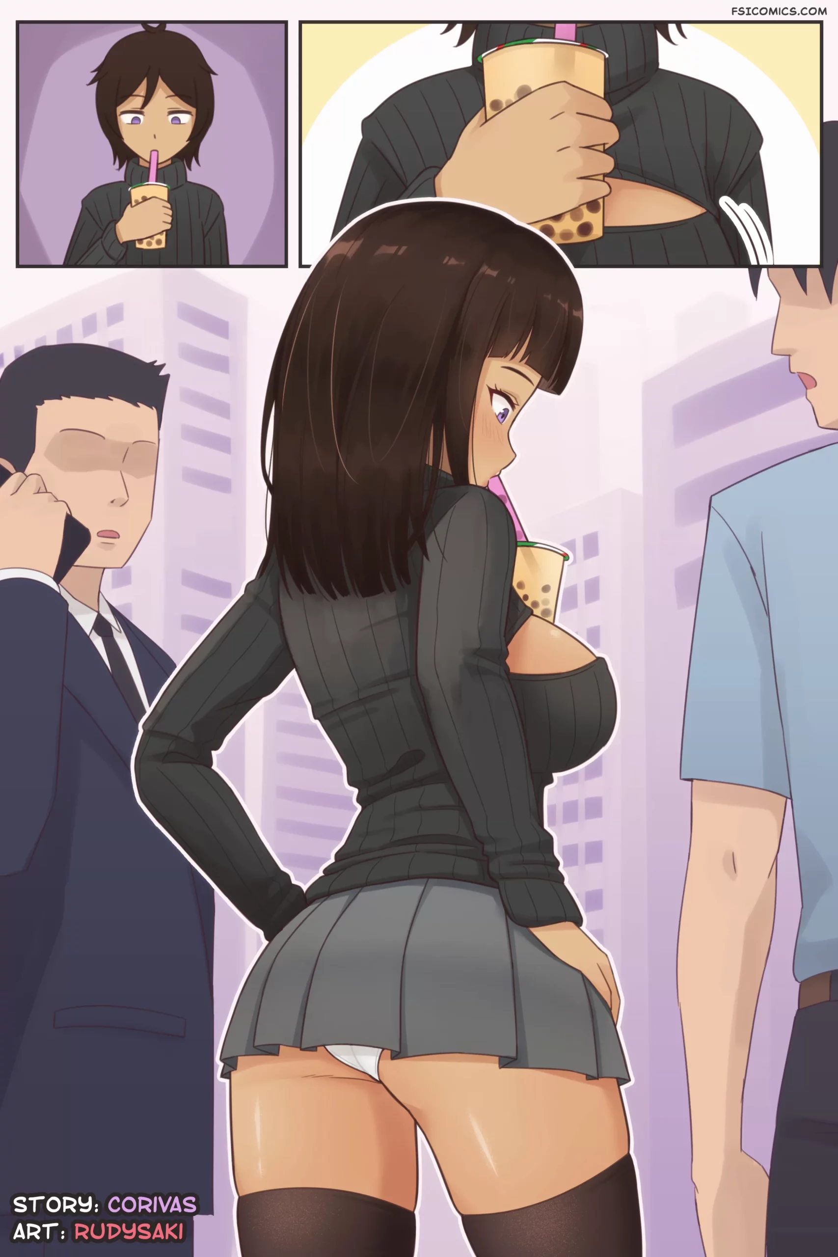 pinup artworks rudy saki Boba Tea feat. Corivas 01 87 corivas scaled - FSIComics