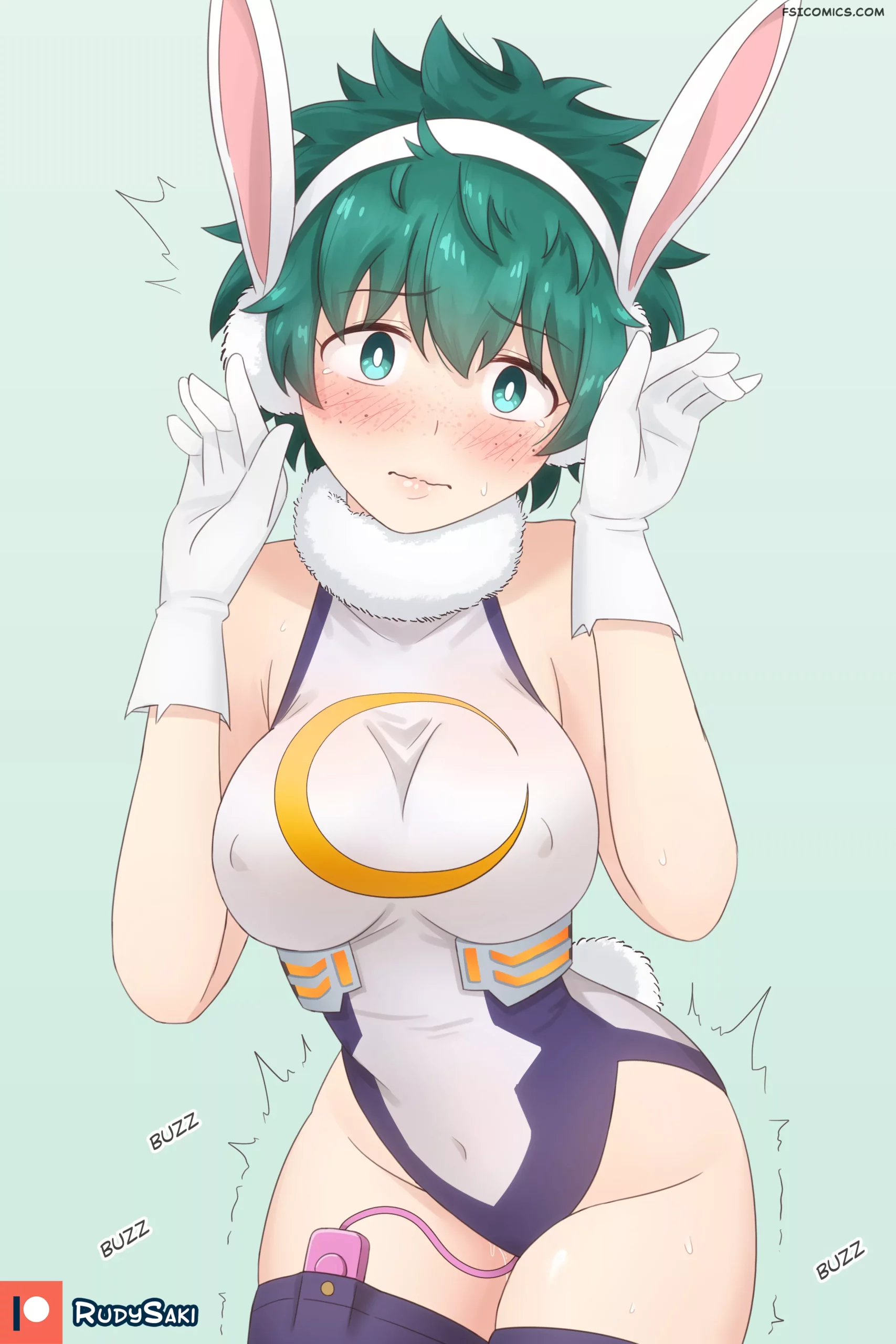 pinup artworks rudy saki Bunny Deku 01 129 deku scaled - FSIComics