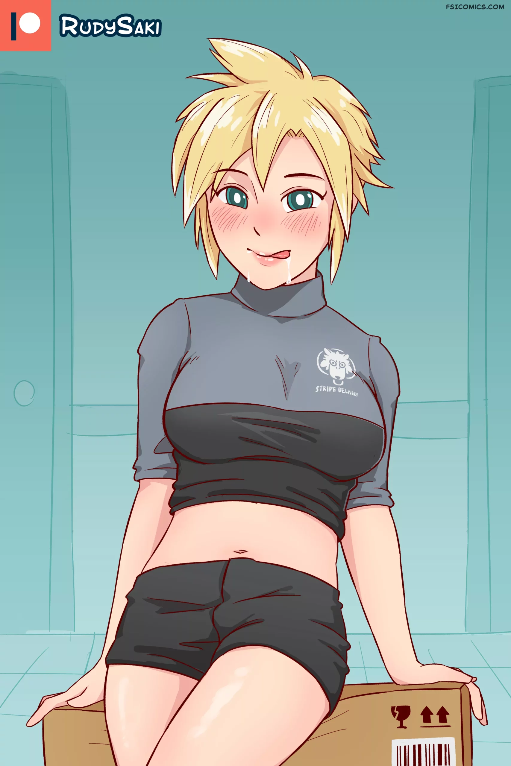 pinup artworks rudy saki Cloud Delivery Girl 02 29 cloud2 scaled - FSIComics