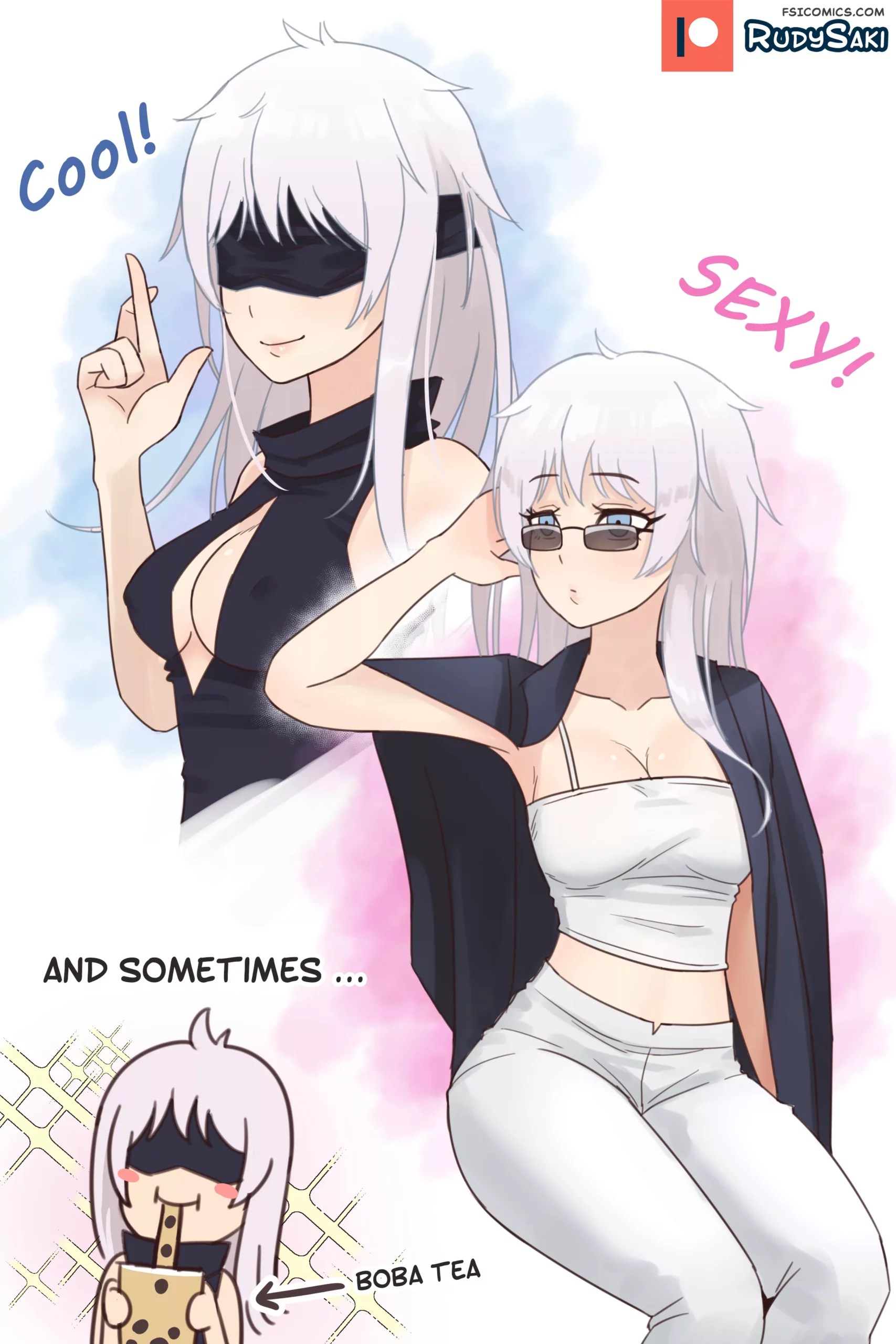 pinup artworks rudy saki Doodle Gojo Sensei 01 47 gojo scaled - FSIComics