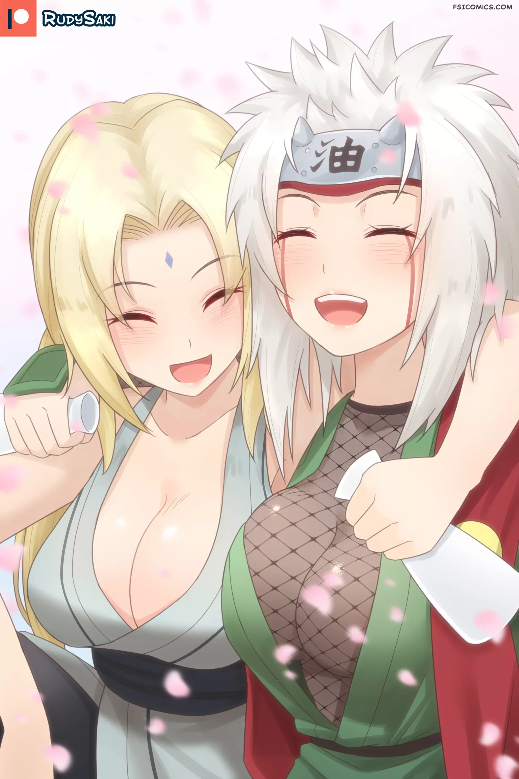 pinup artworks rudy saki Jiraiya Tsunade 01 118 jiraiya scaled - FSIComics