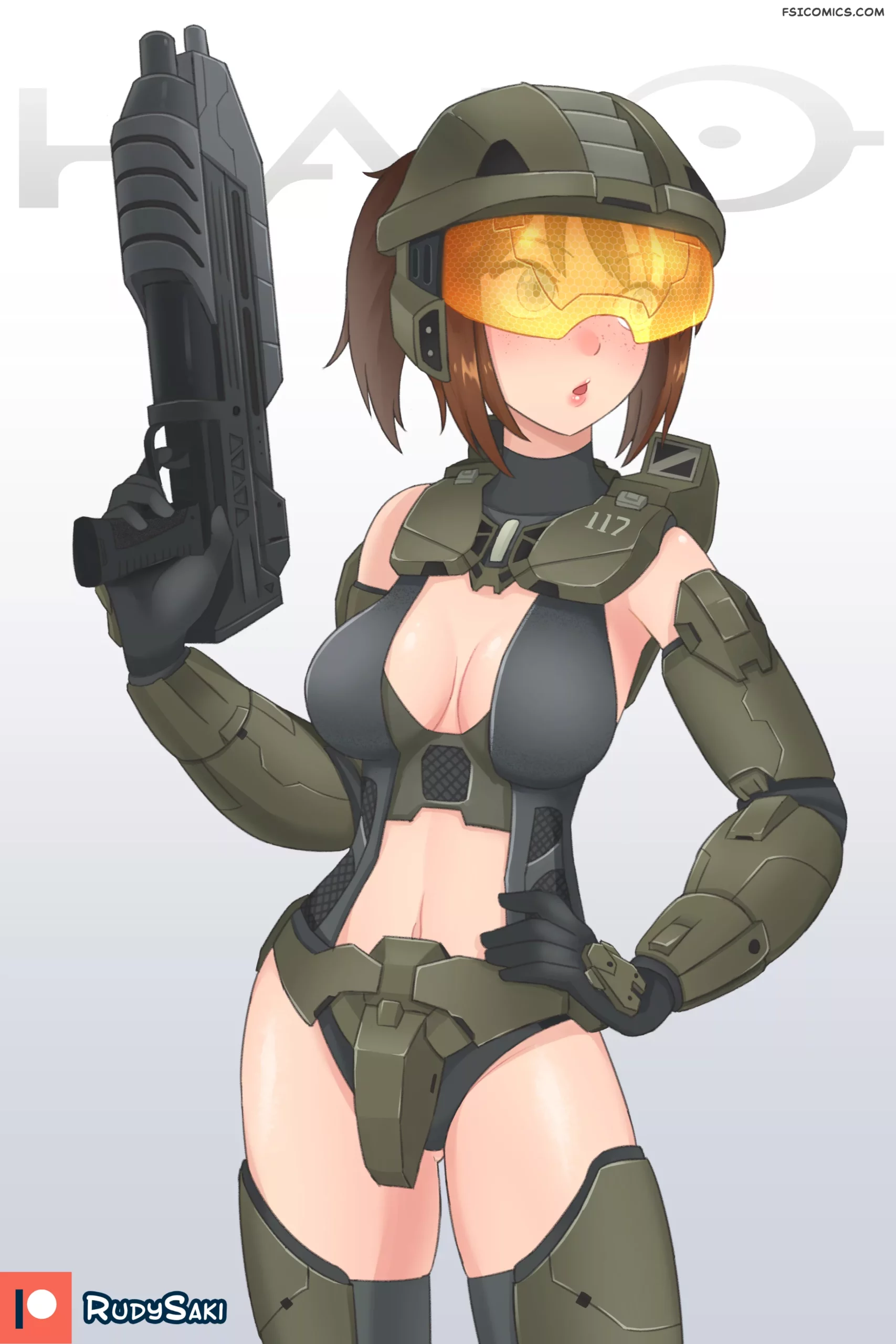 pinup artworks rudy saki Master Chief Halo 01 44 masterchief scaled - FSIComics