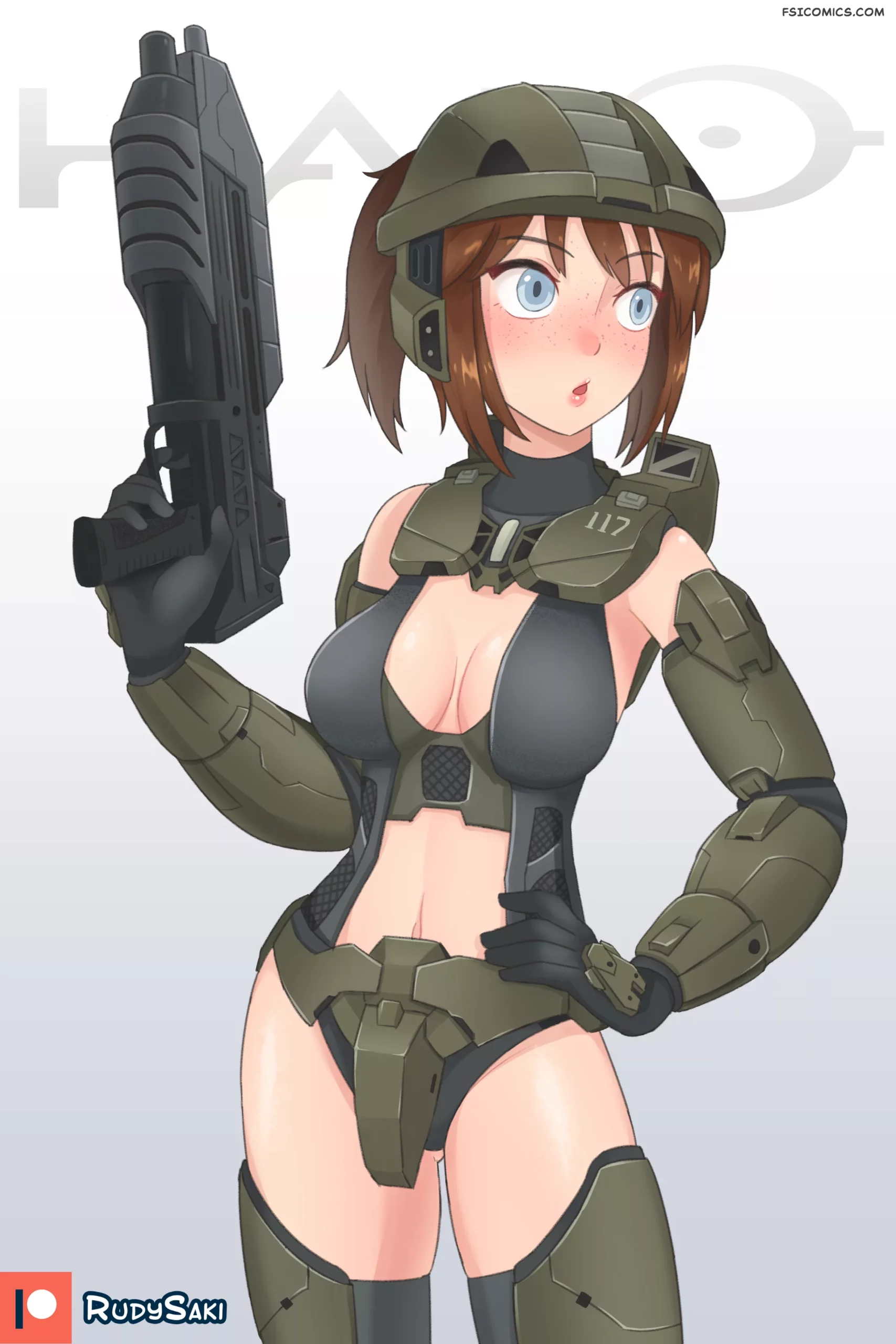 pinup artworks rudy saki Master Chief Halo 02 44 masterchief 2 scaled - FSIComics