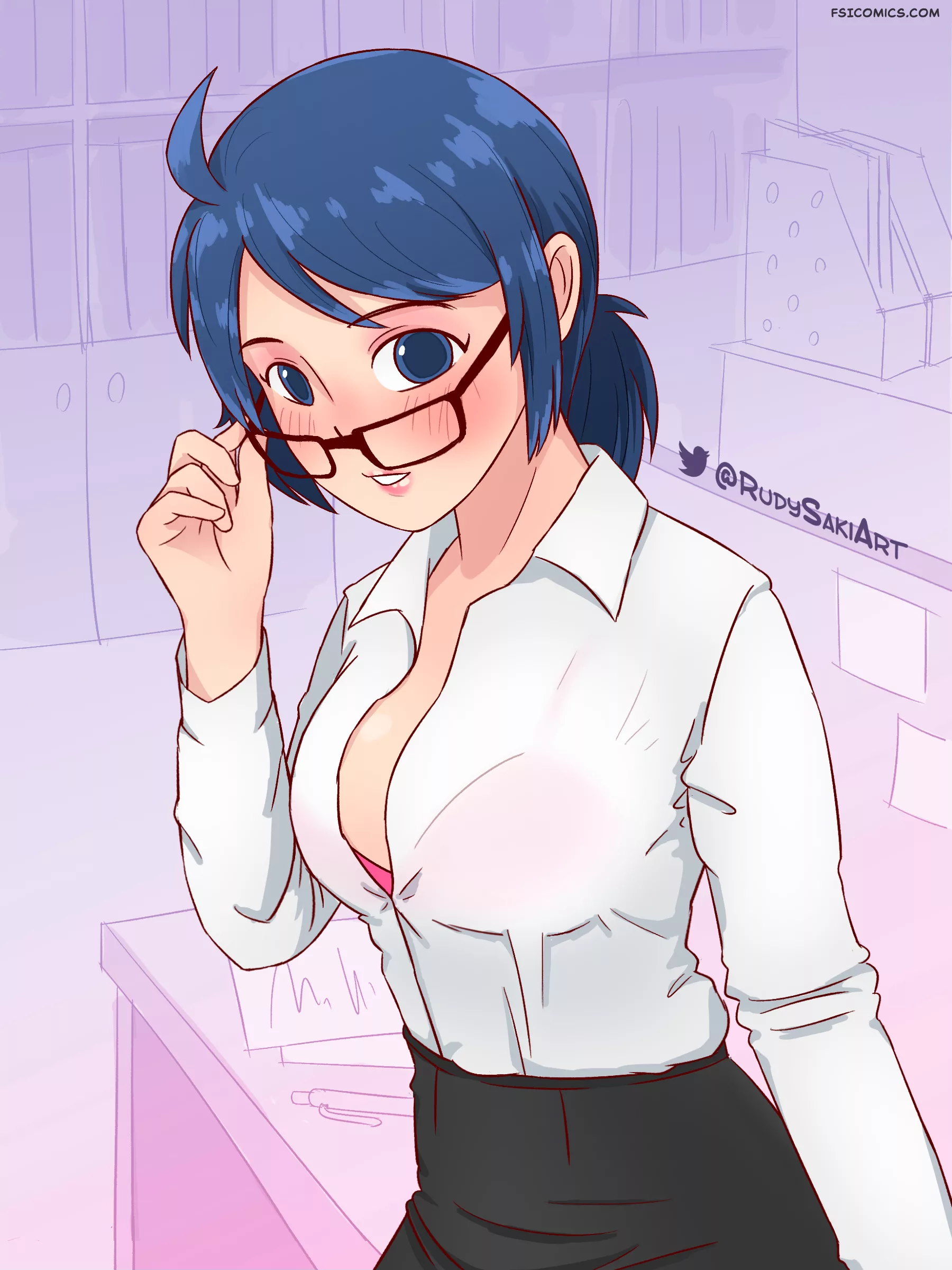 pinup artworks rudy saki Rudy Saki Office Lady 02 26 rudy - FSIComics
