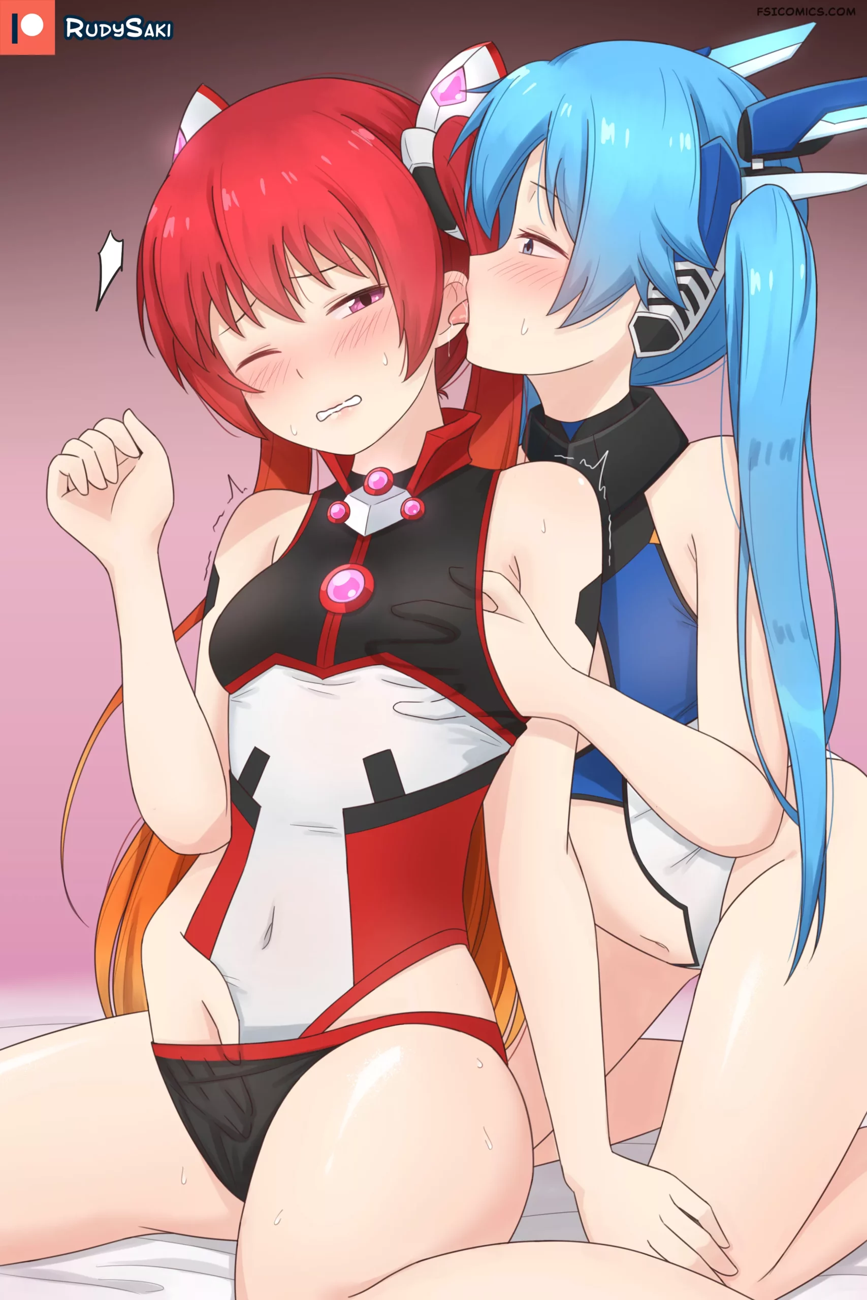 pinup artworks rudy saki Tail Red x Tail Blue Gonna be the Twin Tail 01 141 tail scaled - FSIComics