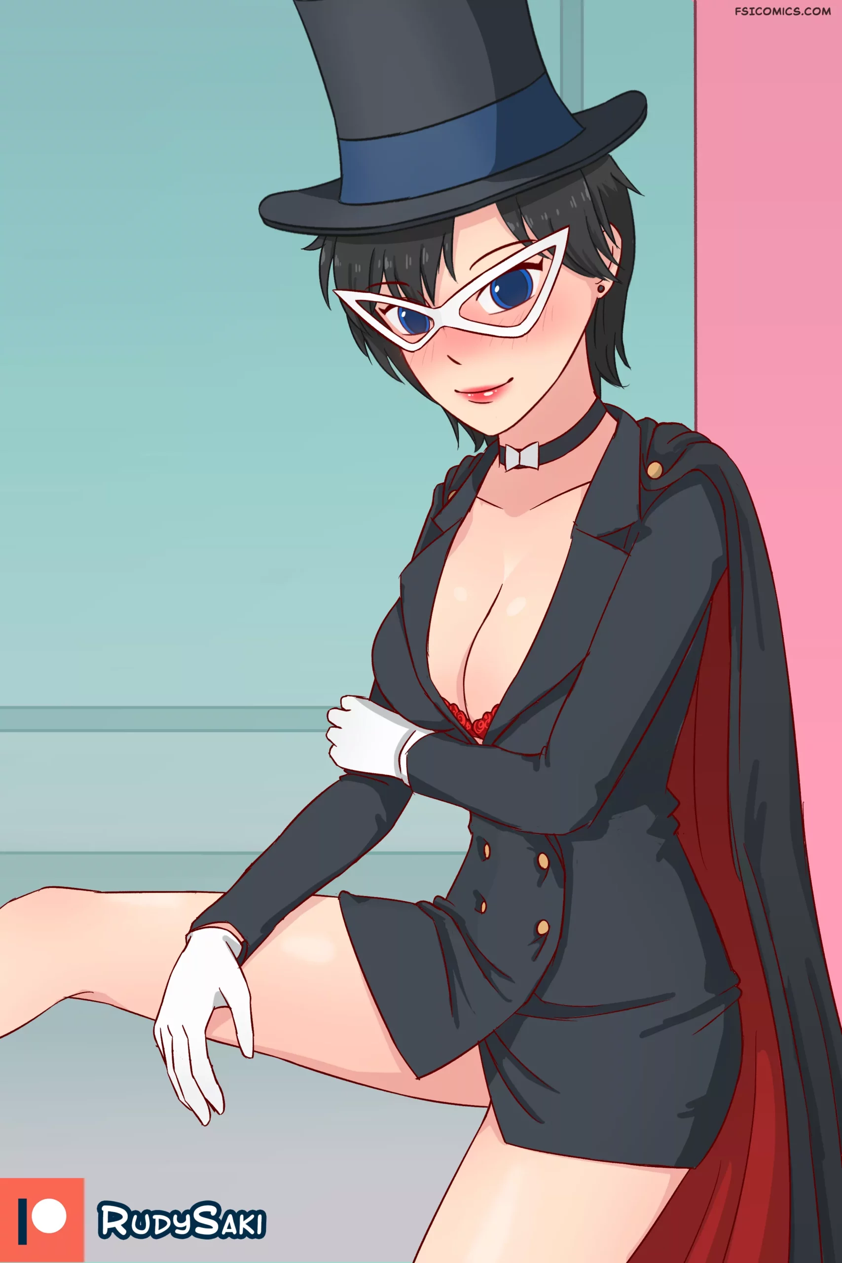pinup artworks rudy saki Tuxedo Mask Redraw 02 14 tuxedo 1 scaled - FSIComics