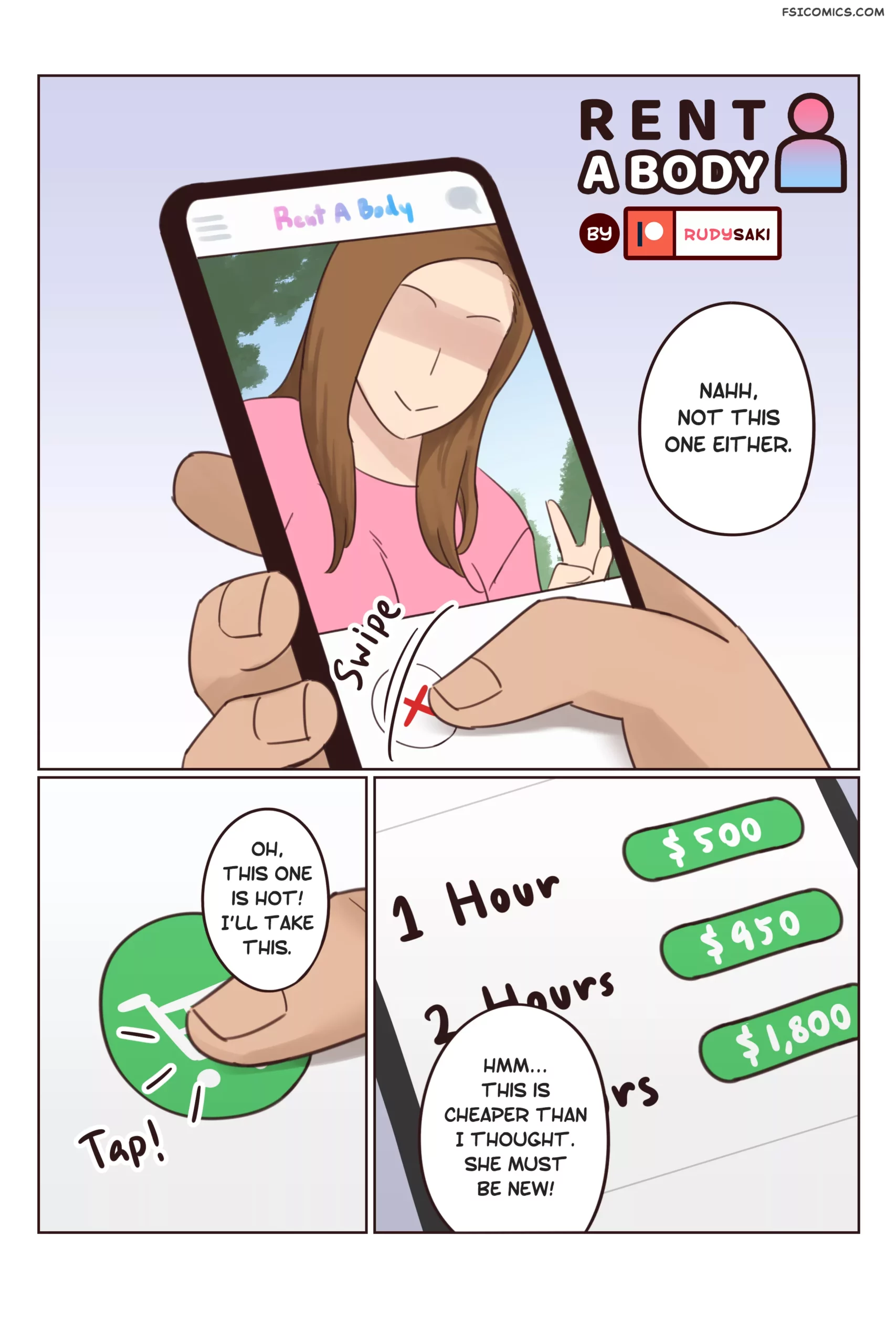 rent a body rudy saki 001 scaled - FSIComics