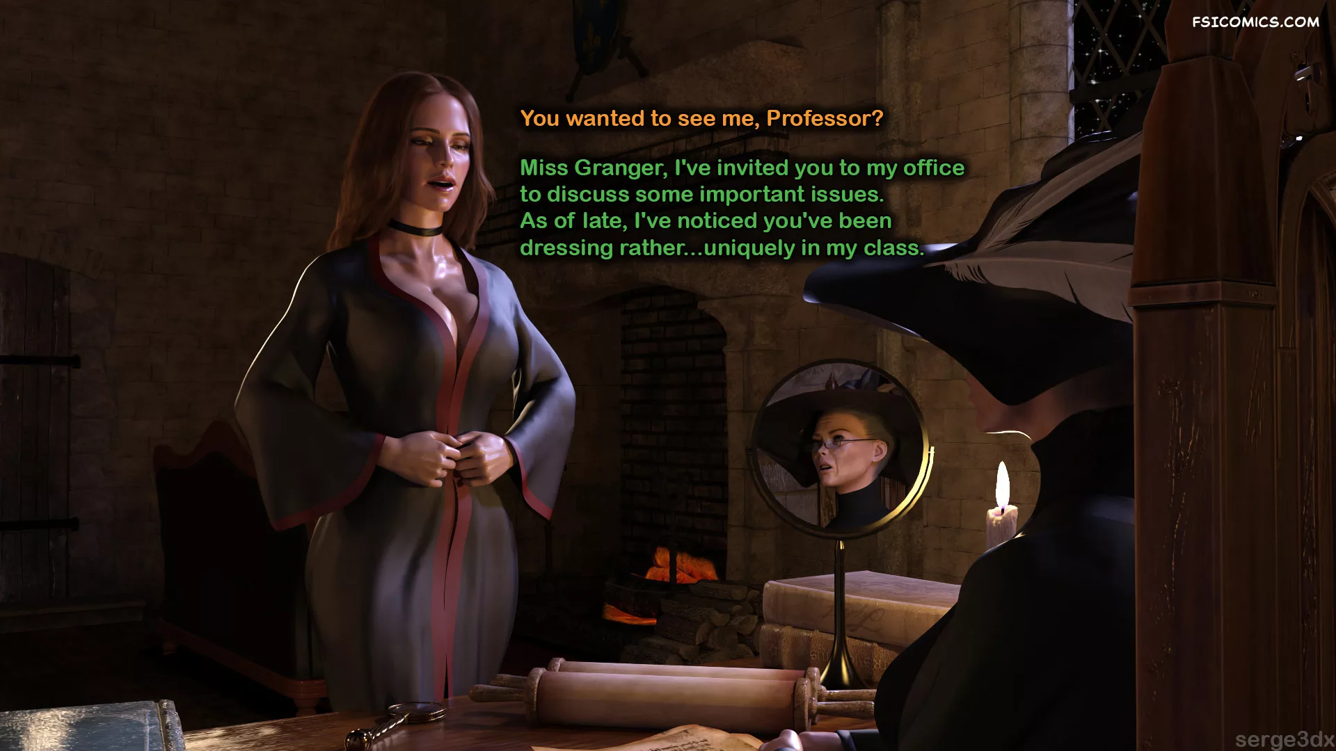 Hermione Granger and the Professors Wand Serge3DX FSIComics.com 7 - FSIComics Hermione Granger and the Professors Wand Serge3DX FSIComics.com 7 - FSIComics