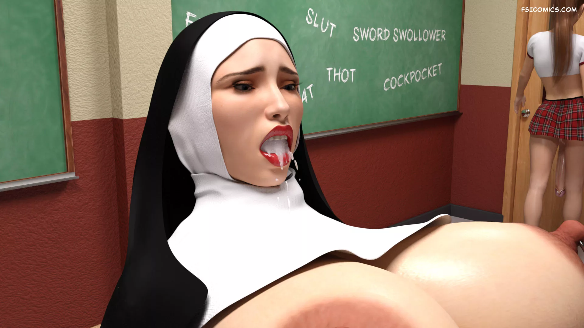 Nun and Schoolgirl Serge3DX FSIComics.com 32 - FSIComics Nun and Schoolgirl Serge3DX FSIComics.com 32 - FSIComics