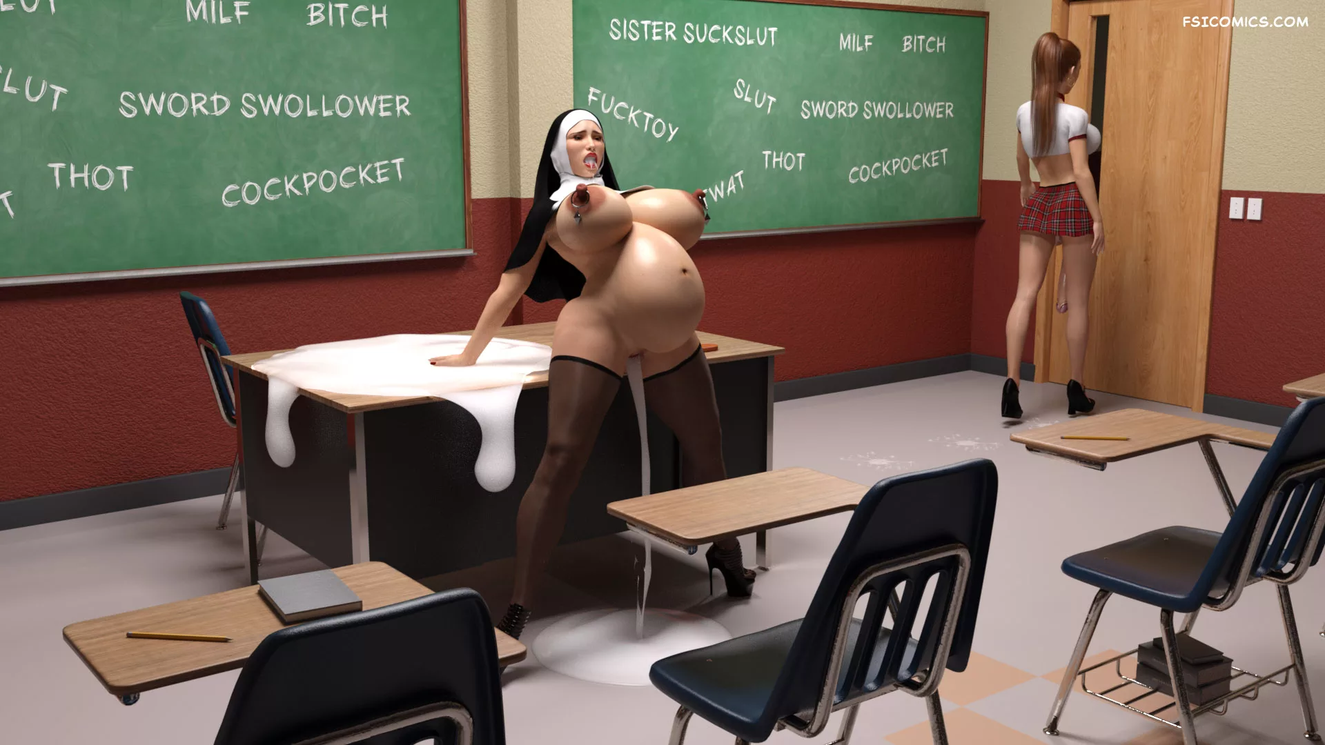 Nun and Schoolgirl Serge3DX FSIComics.com 35 - FSIComics Nun and Schoolgirl Serge3DX FSIComics.com 35 - FSIComics