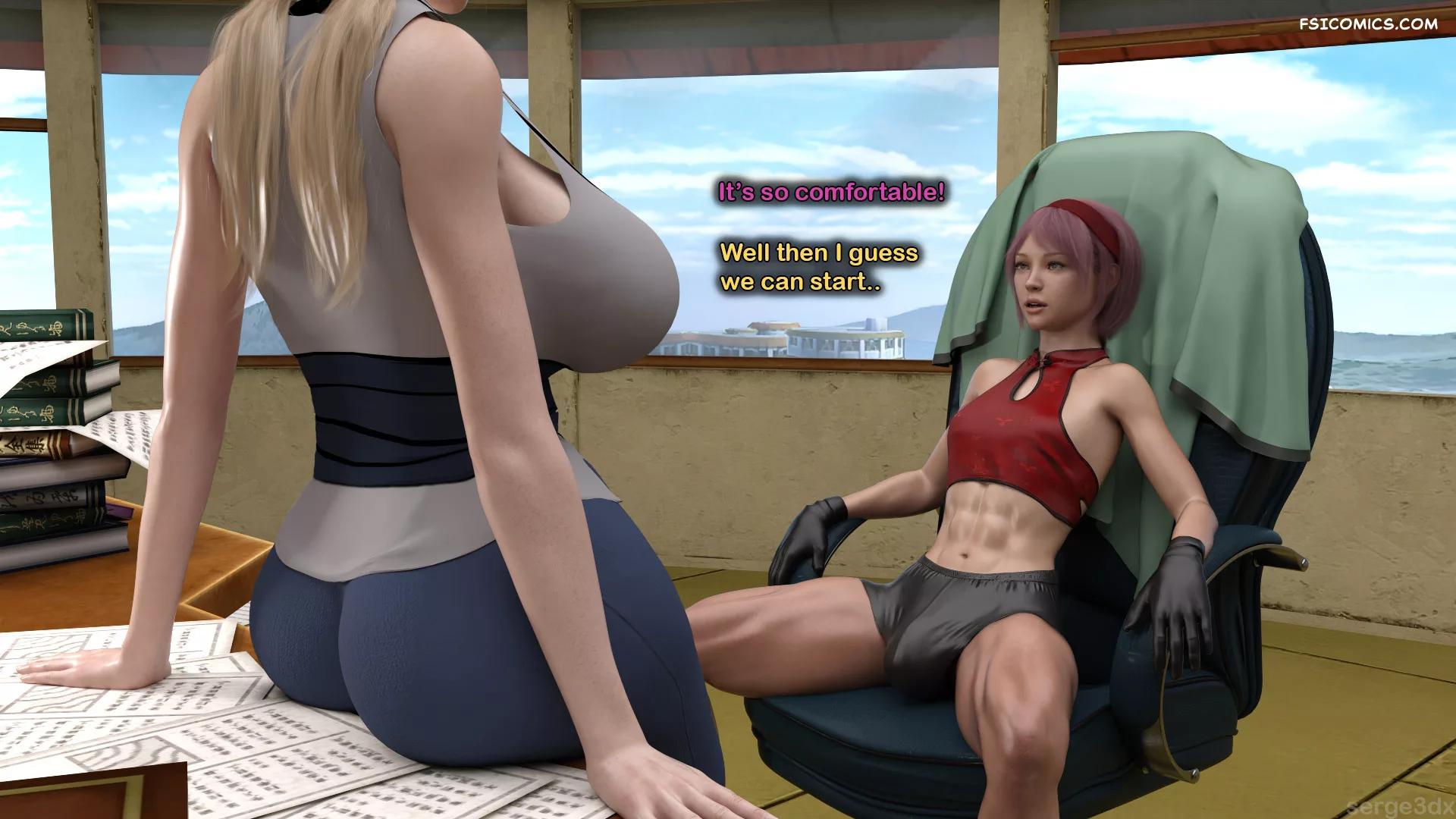 Training Tsunade Serge3DX FSIComics.com 12 - FSIComics