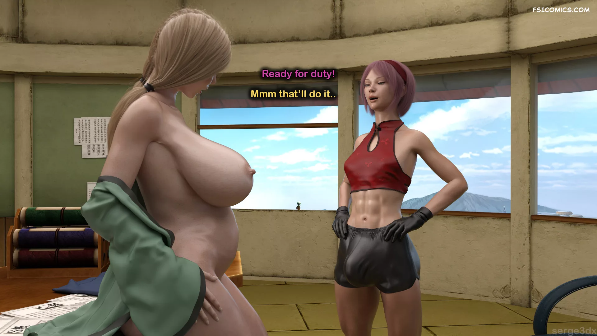 Training Tsunade Serge3DX FSIComics.com 88 - FSIComics