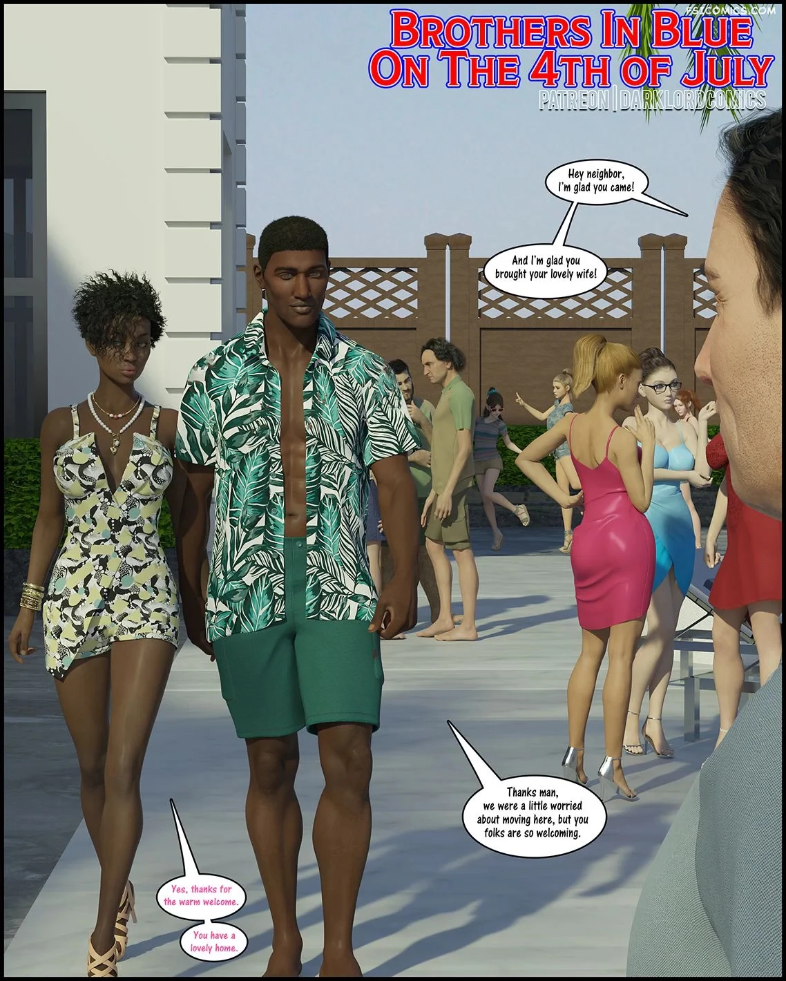 Brothers in Blue on the 4th of July darkLord 3d fsicomics.com 1 - FSIComics