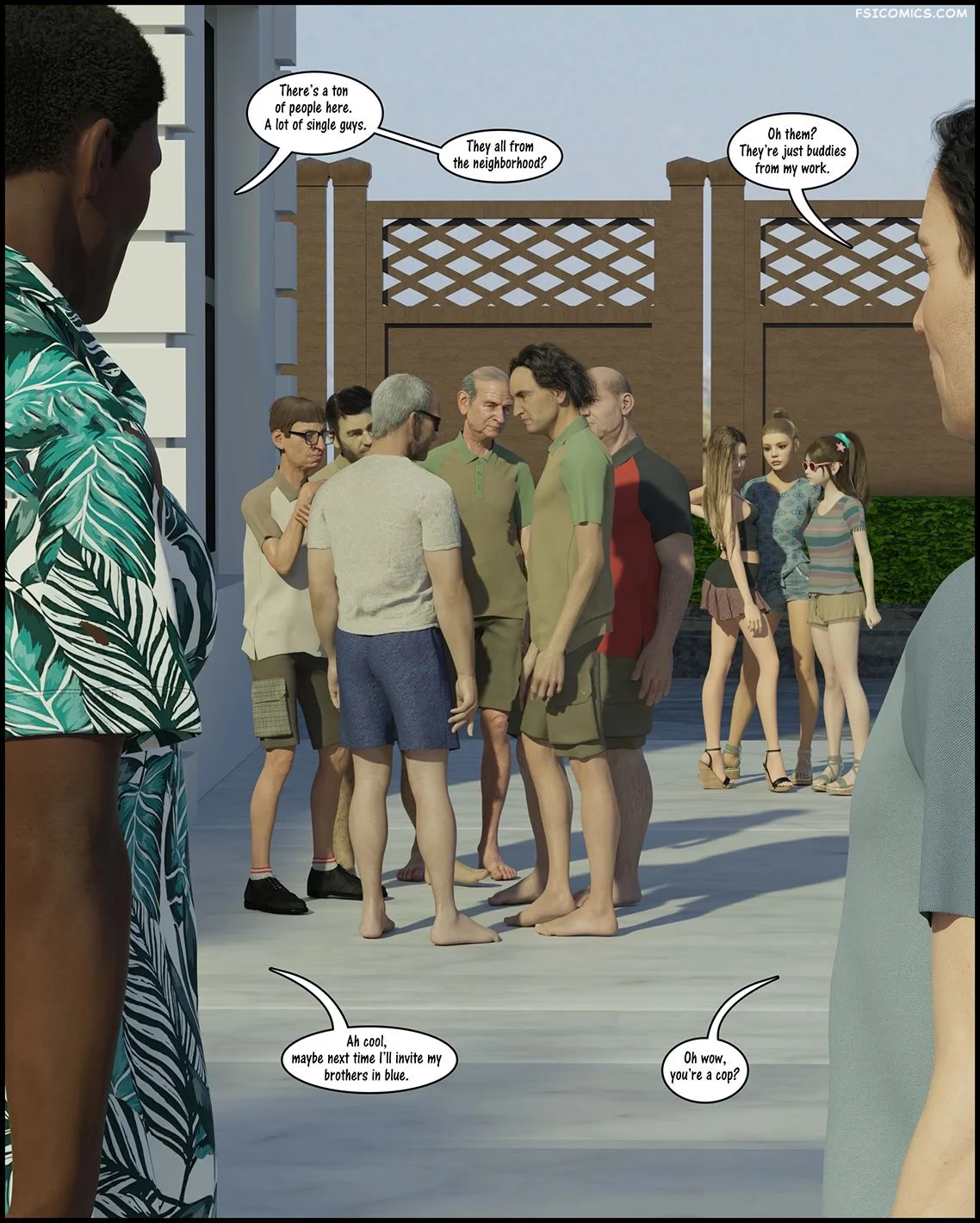 Brothers in Blue on the 4th of July darkLord 3d fsicomics.com 2 - FSIComics
