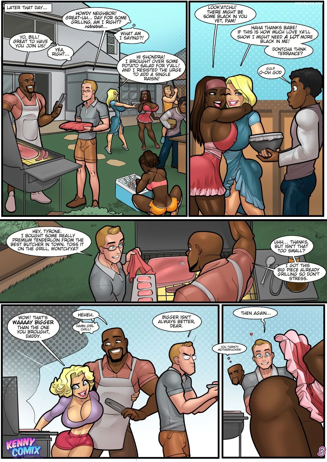 Meet The Neighbors Chapter 3 Kennycomix The Cookout FSIComics.com 4 - FSIComics Meet The Neighbors Chapter 3 Kennycomix The Cookout FSIComics.com 4 - FSIComics