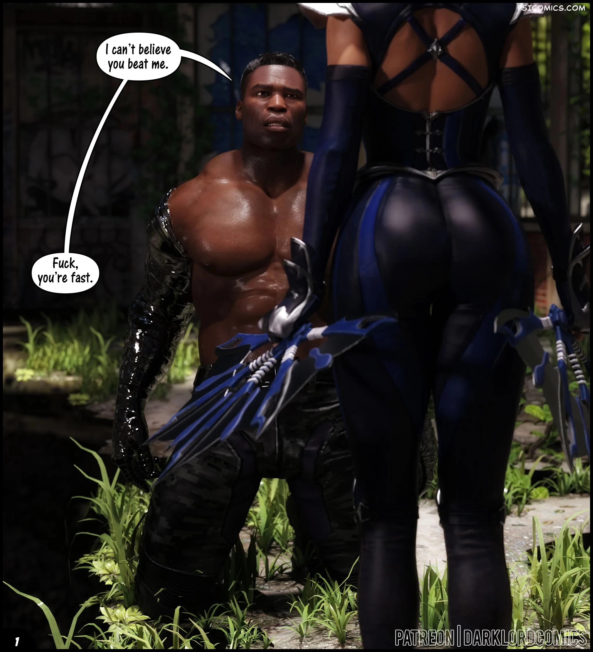 Mortal Combat Kitana VS Jax darkLord 3d fsicomics.com 1 - FSIComics Kitana VS Jax – DarkLord