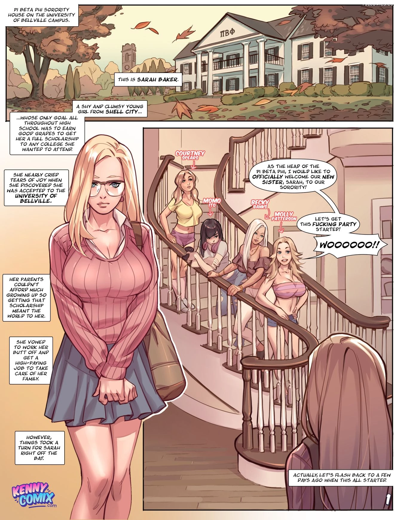 Naughty Sorority The New Pledge Kennycomix FSIComics.com 1 - FSIComics Naughty Sorority The New Pledge Kennycomix FSIComics.com 1 - FSIComics
