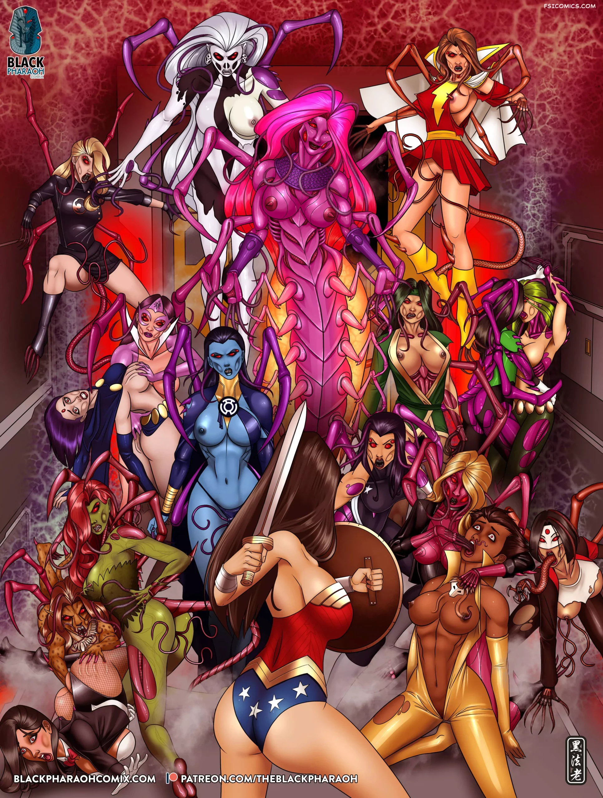 Pinups 1 Portraits of Corruption The Black Pharaoh FSIComics.com 53. Contamination III scaled - FSIComics