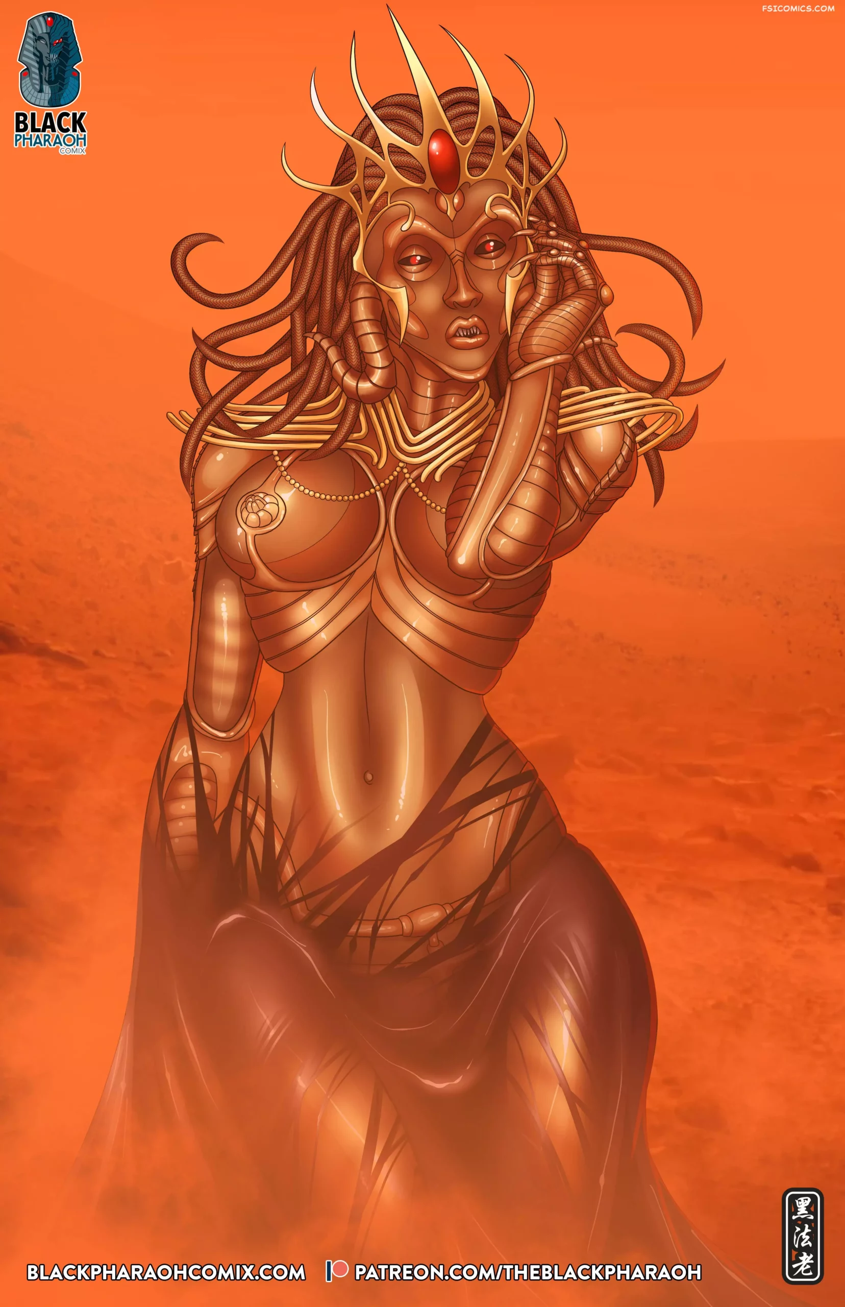 Pinups 1 Portraits of Corruption The Black Pharaoh FSIComics.com 86. The Ghost from Mars scaled - FSIComics